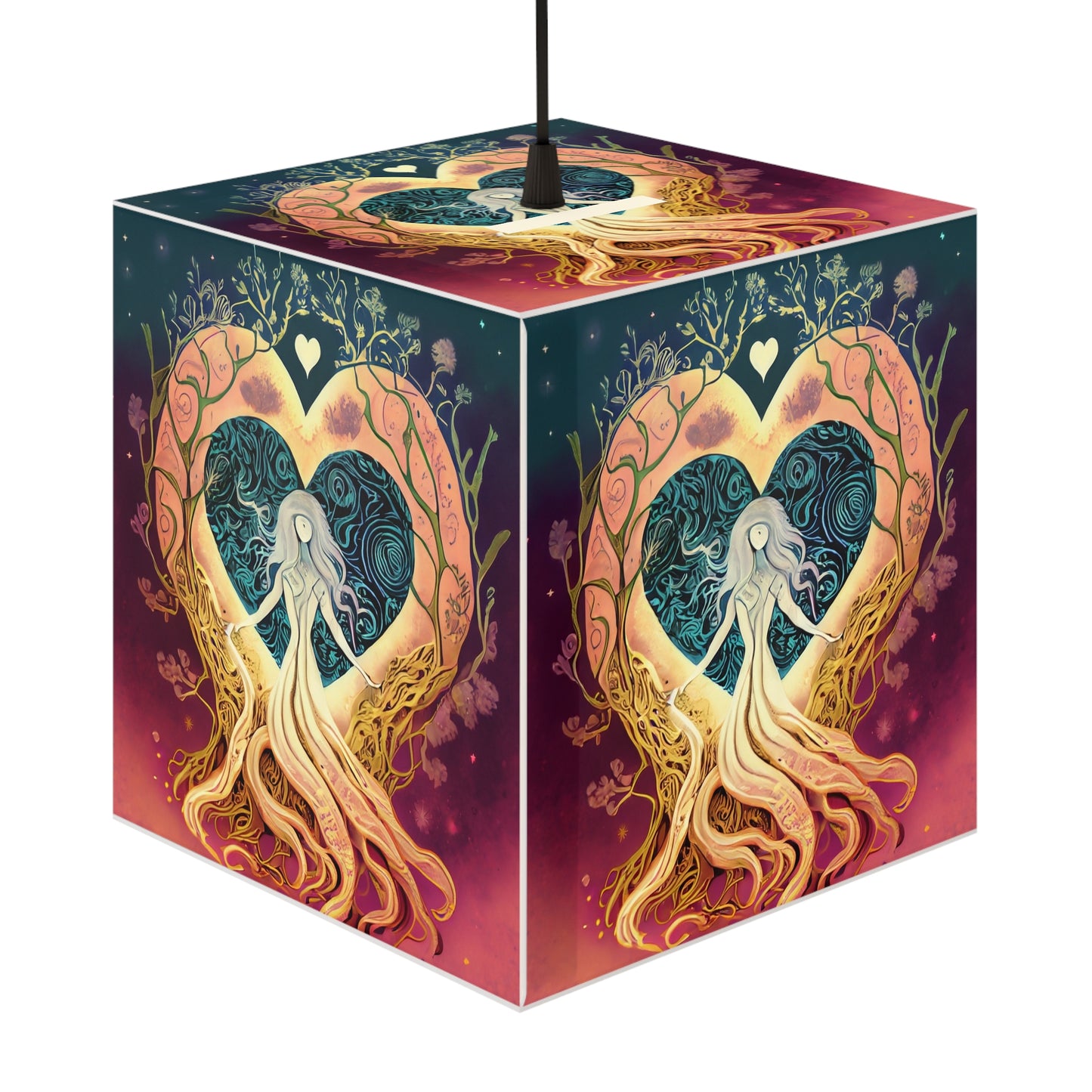 Tree Goddess Light Cube Lamp