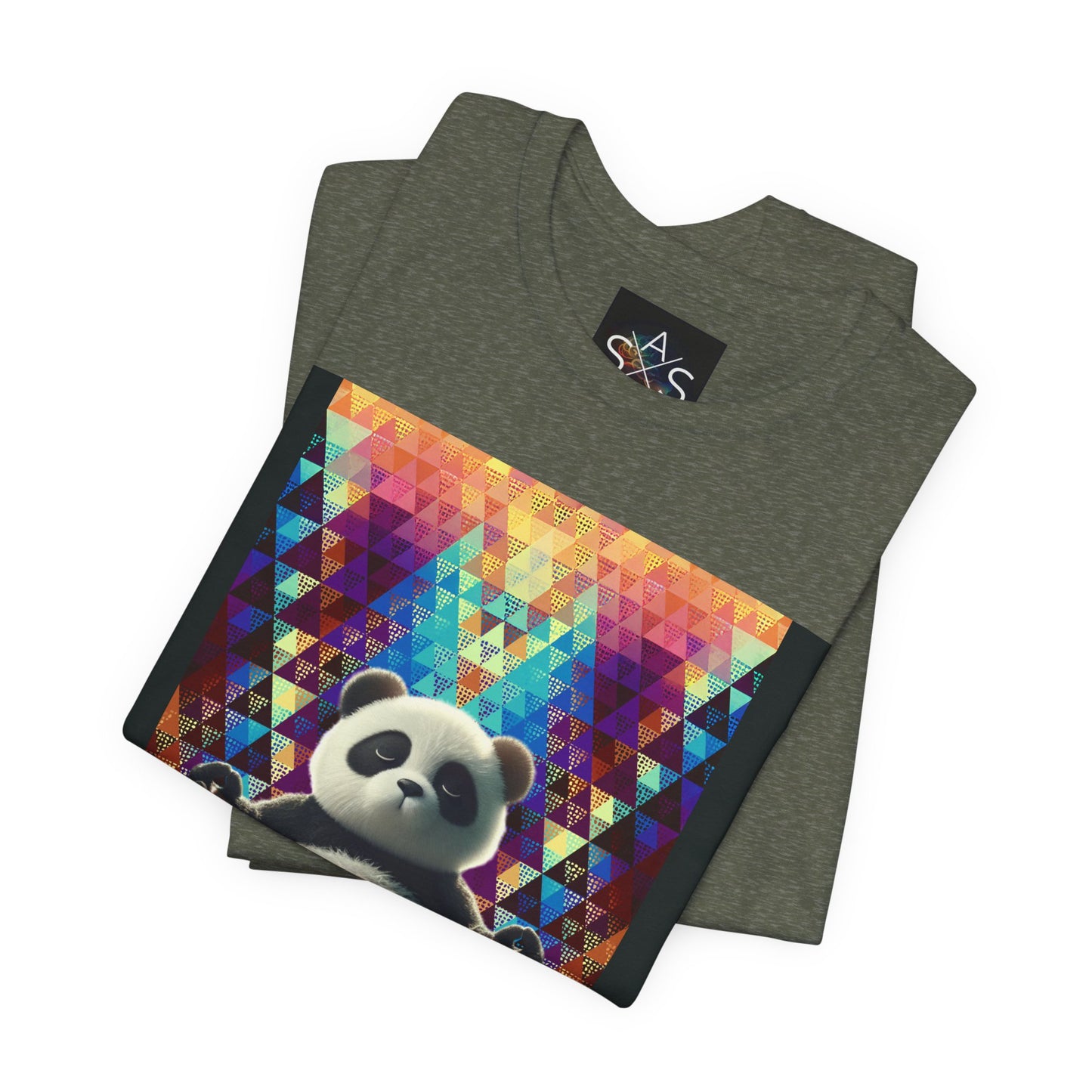 Colorful Panda Graphic Tee - Unisex Jersey Short Sleeve