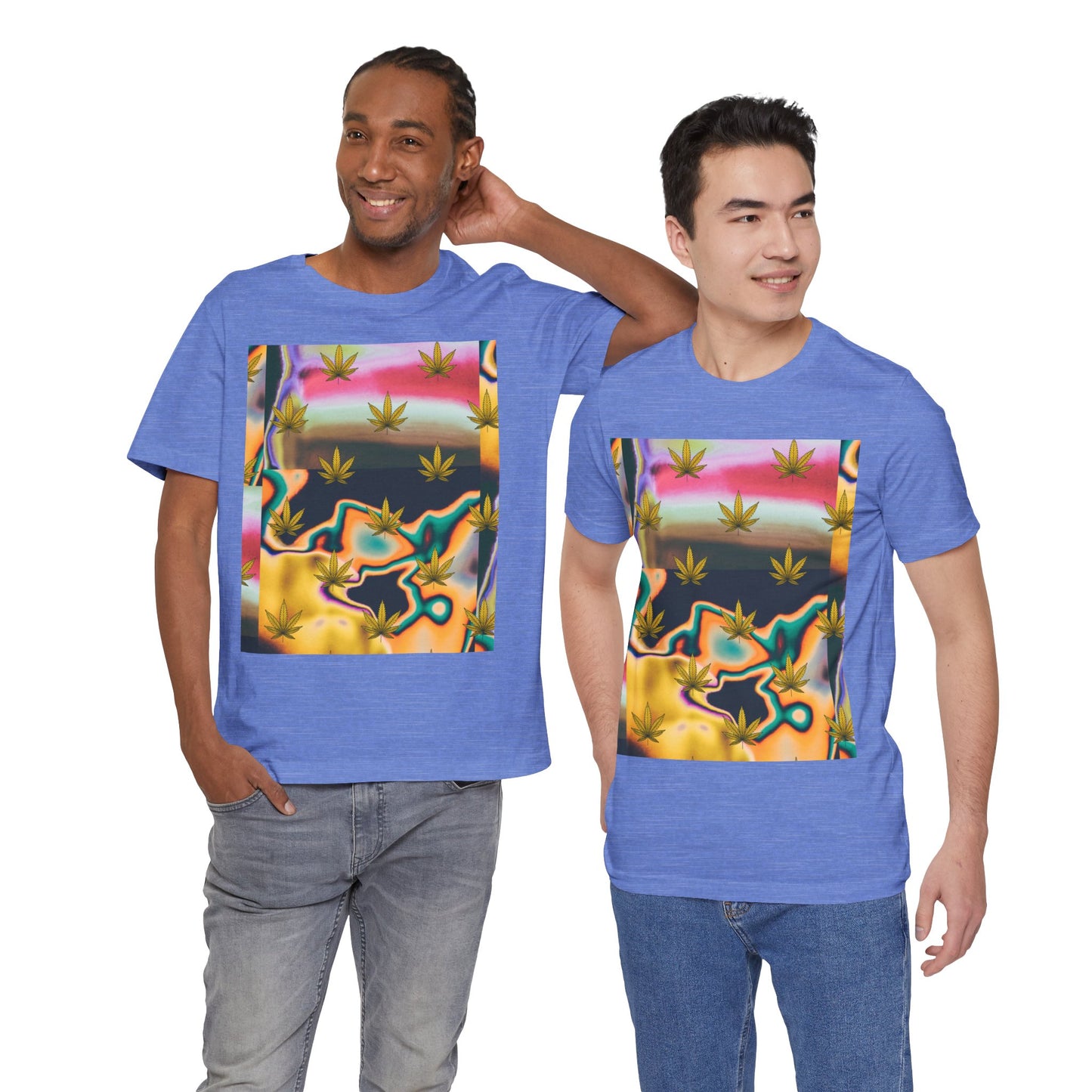 Vibrant Leaf Graphic Tee - Unisex Jersey Short Sleeve T-Shirt