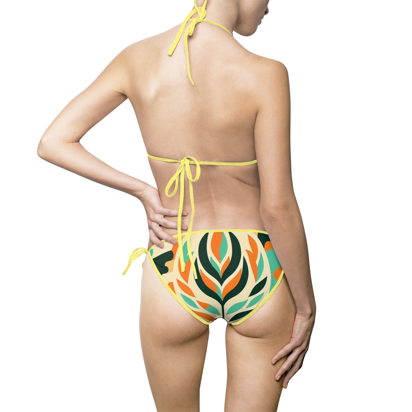 Tropical Floral Women's Bikini Swimsuit - Summer Beachwear
