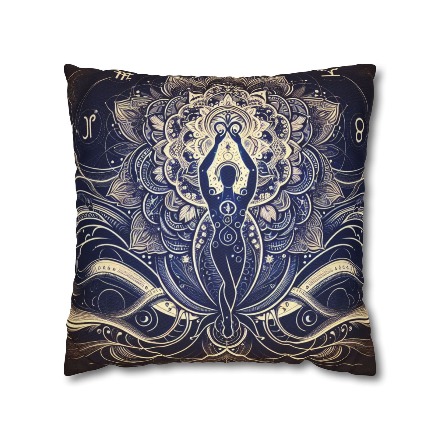 Spun Polyester Square Pillowcase