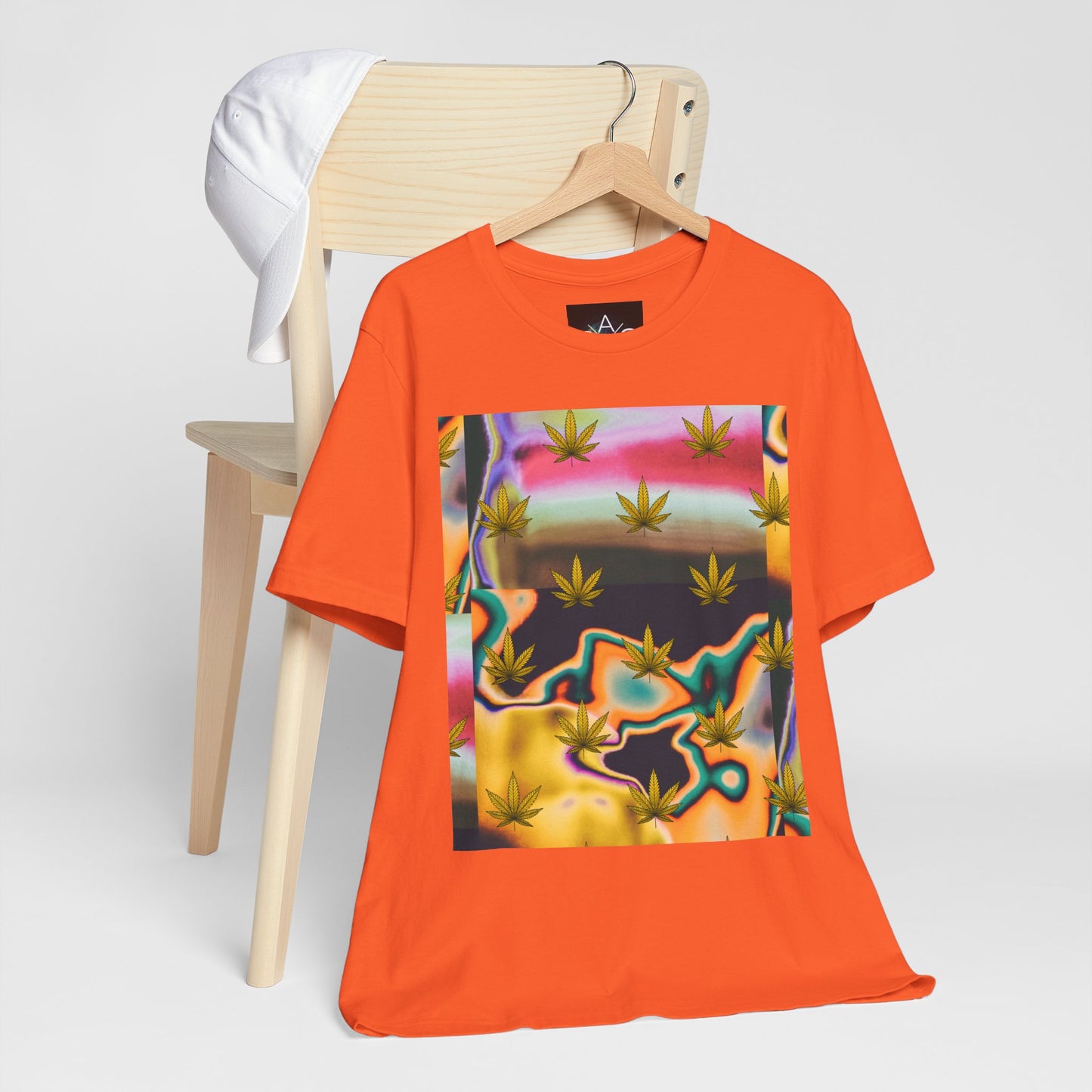 Vibrant Leaf Graphic Tee - Unisex Jersey Short Sleeve T-Shirt