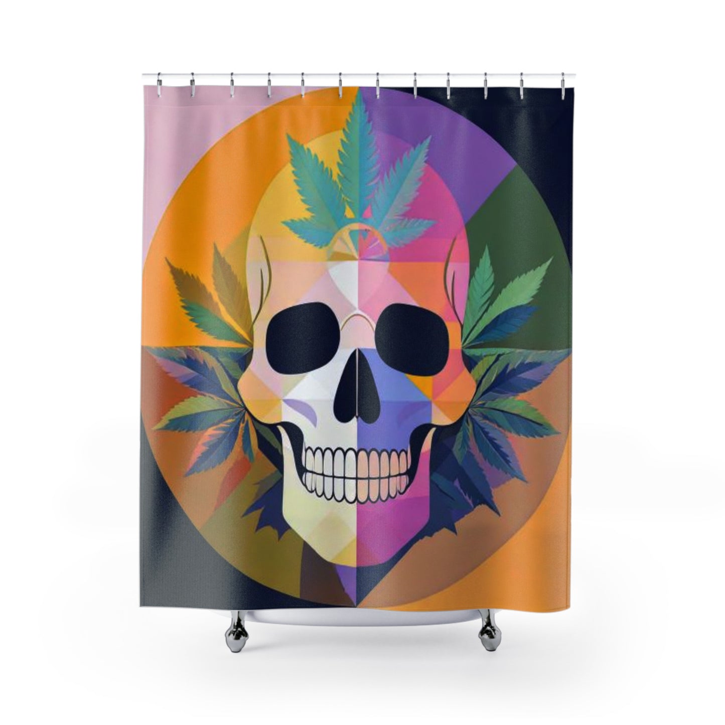 Dia de los Muertos Bloom Shower Curtains