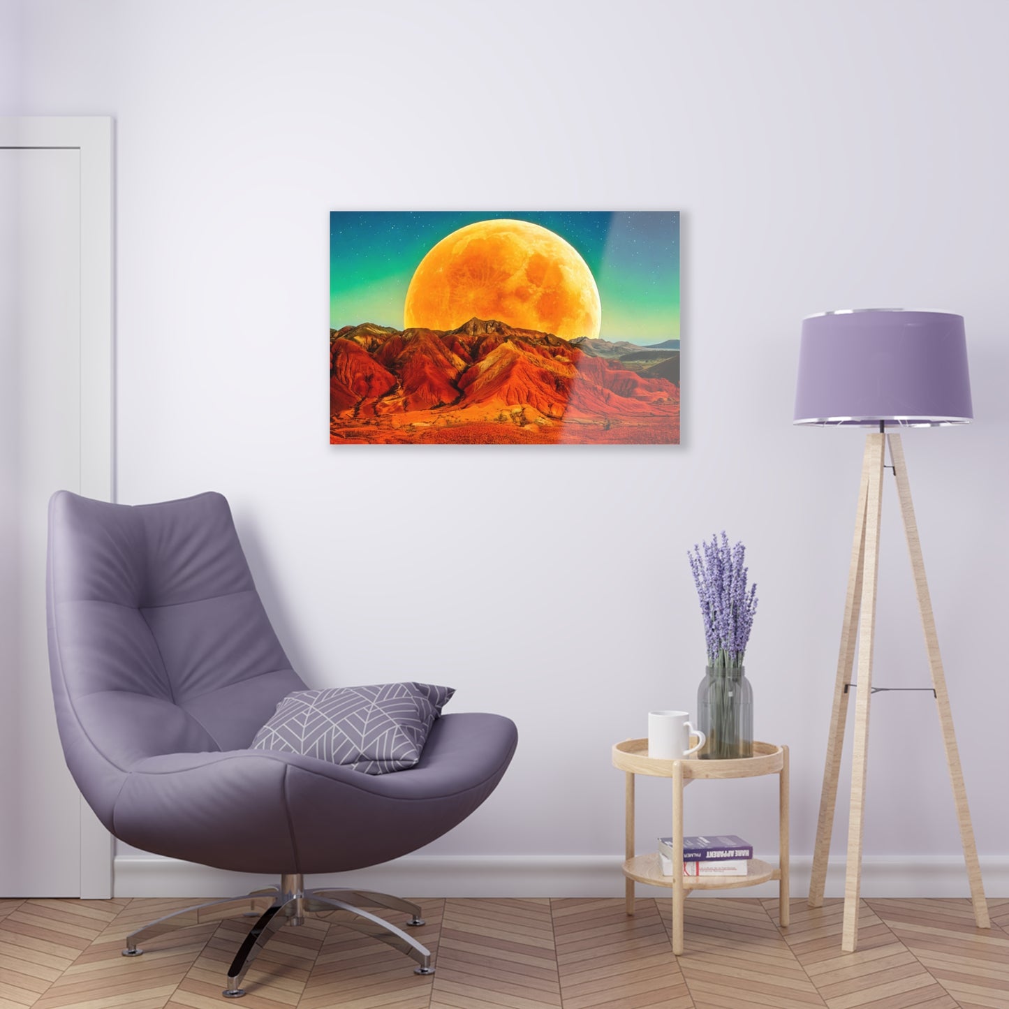 Yellow Planet Acrylic Prints