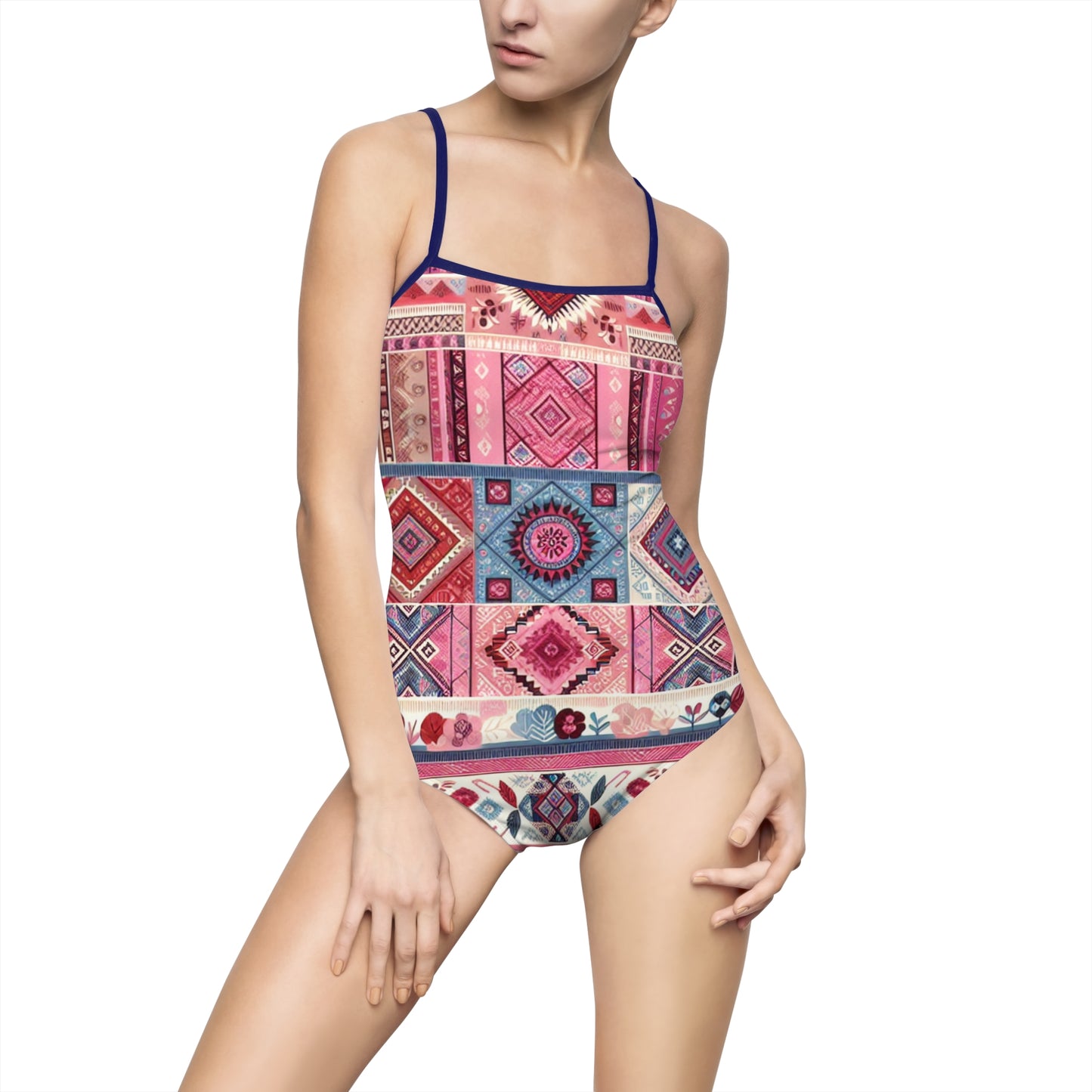 Bohemian Print Women's One-Piece Swimsuit - Perfect for Summer Fun!