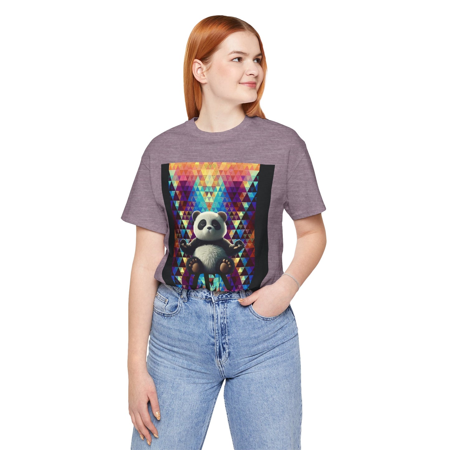 Colorful Panda Graphic Tee - Unisex Jersey Short Sleeve