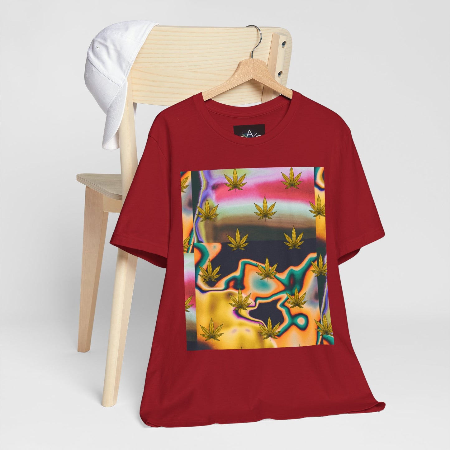 Vibrant Leaf Graphic Tee - Unisex Jersey Short Sleeve T-Shirt
