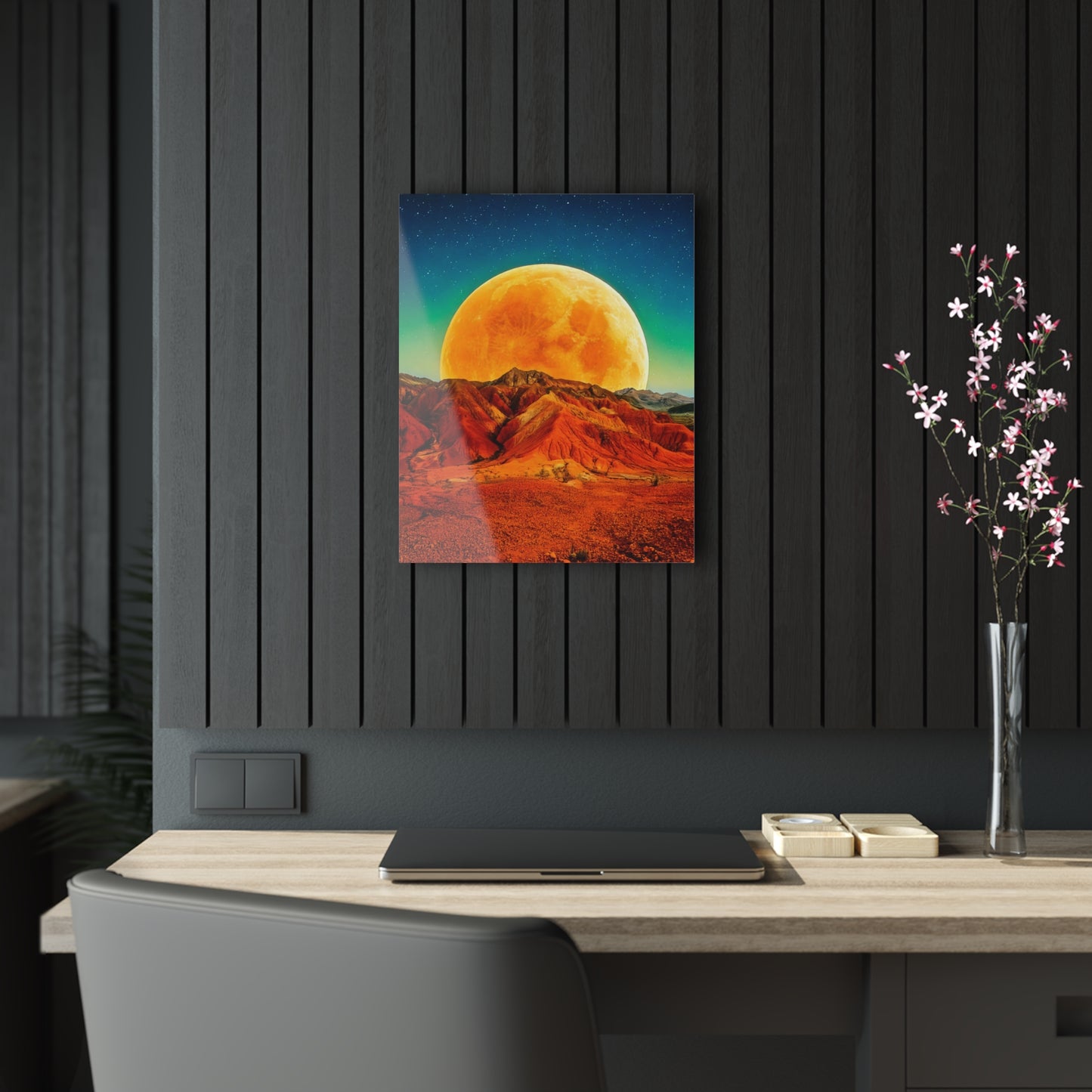 Yellow Planet Acrylic Prints