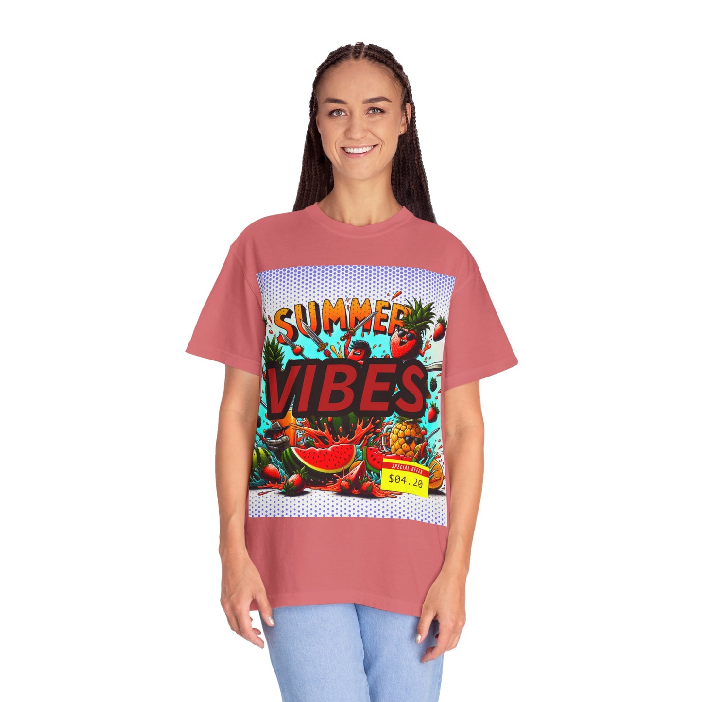 Summer Vibes Unisex Garment-Dyed T-Shirt