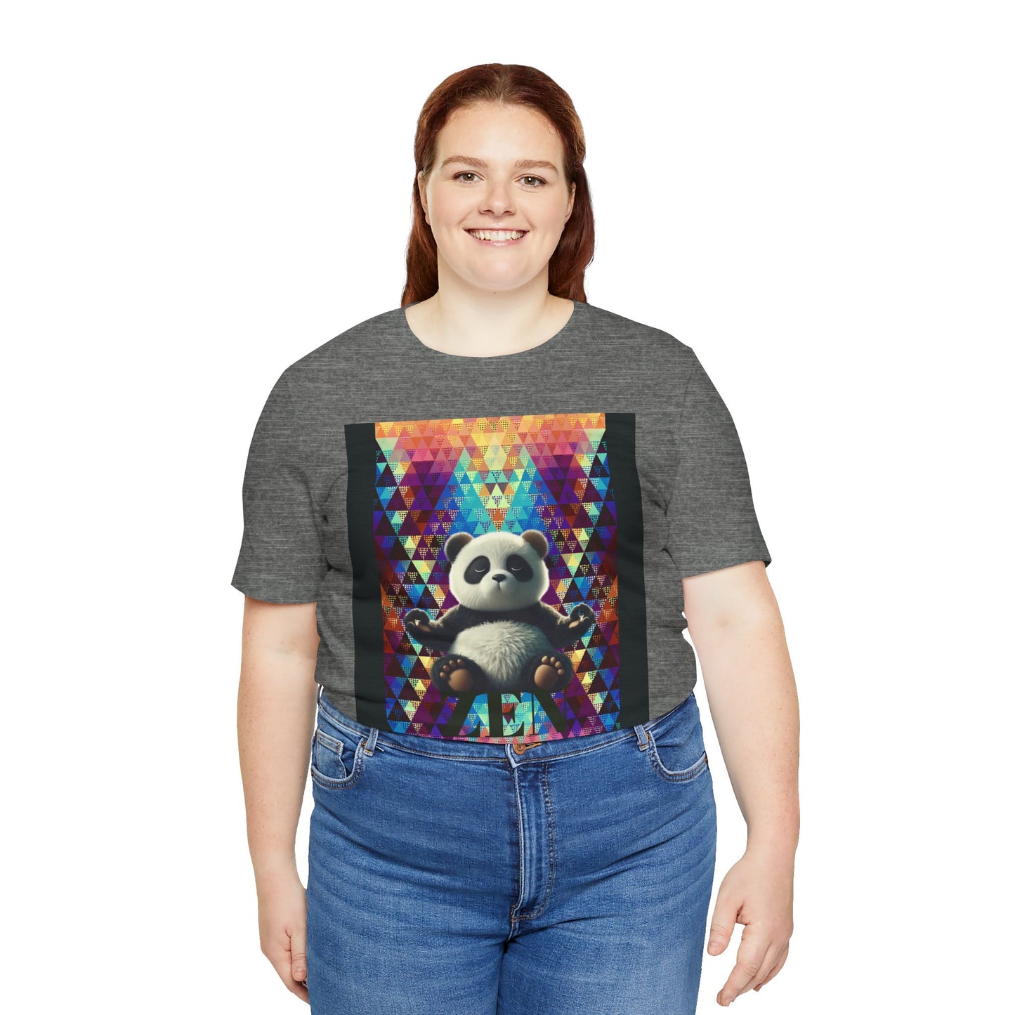 Colorful Panda Graphic Tee - Unisex Jersey Short Sleeve