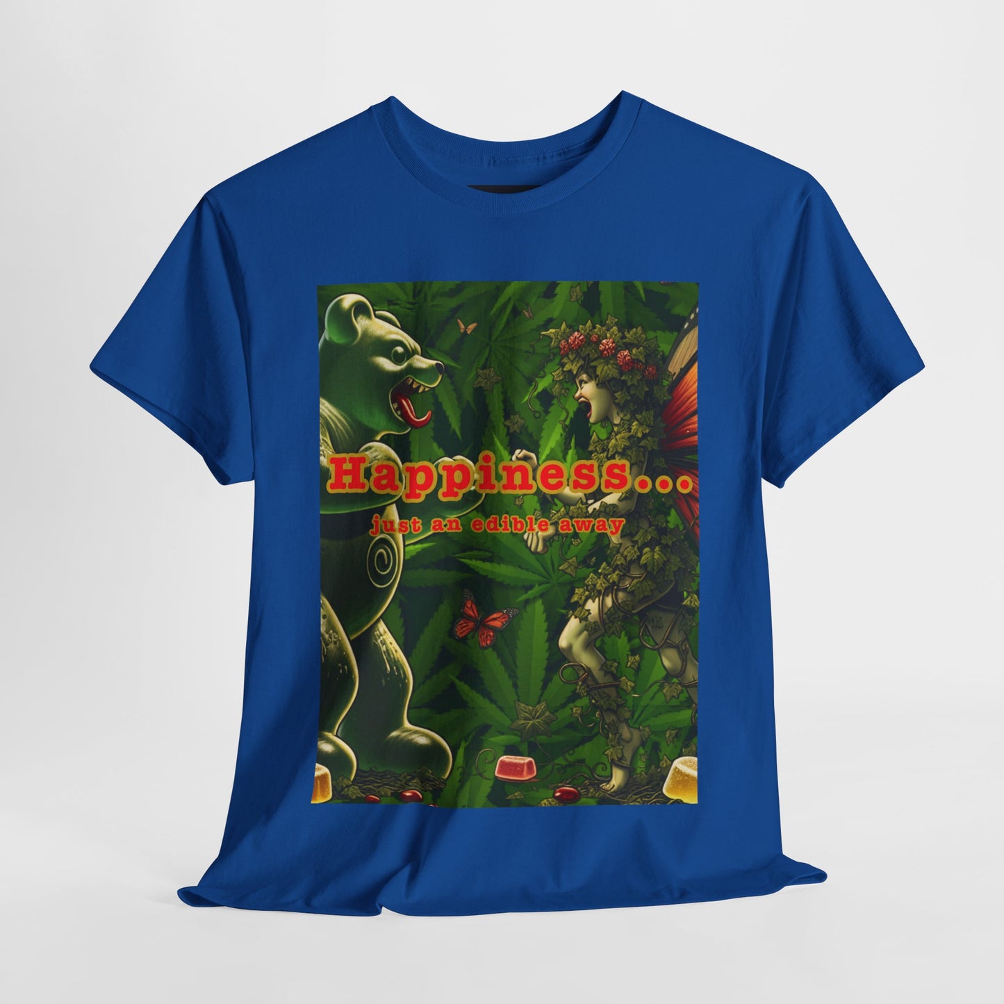 Happiness Jungle Unisex Heavy Cotton Tee, Graphic T-Shirt, Nature Lover Gift, Summer Wardrobe Essential, Unisex Casual Wear