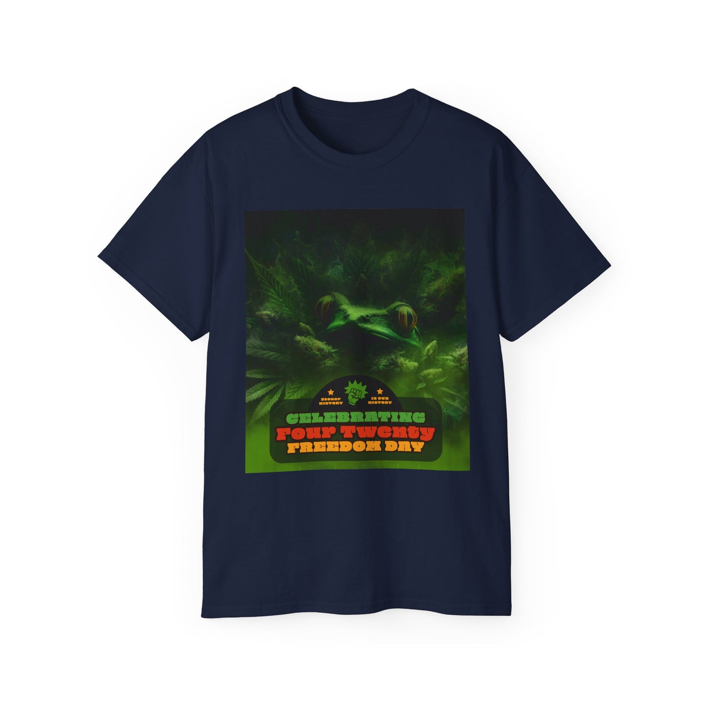 Celebrating 420 Freedom Day Unisex Ultra Cotton Tee, Cannabis T-shirt, 420 Celebration Shirt, Stoner Graphic Tee, Gift for Weed Lovers