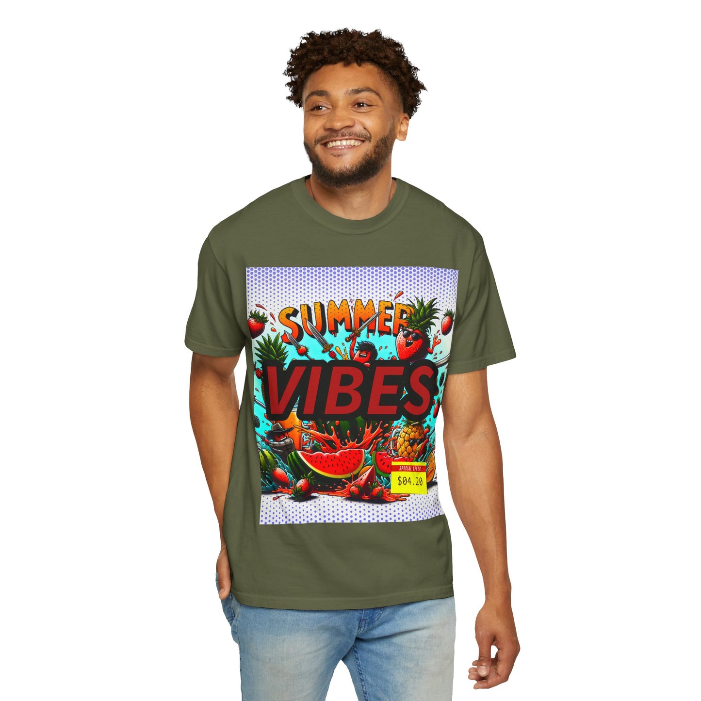 Summer Vibes Unisex Garment-Dyed T-Shirt