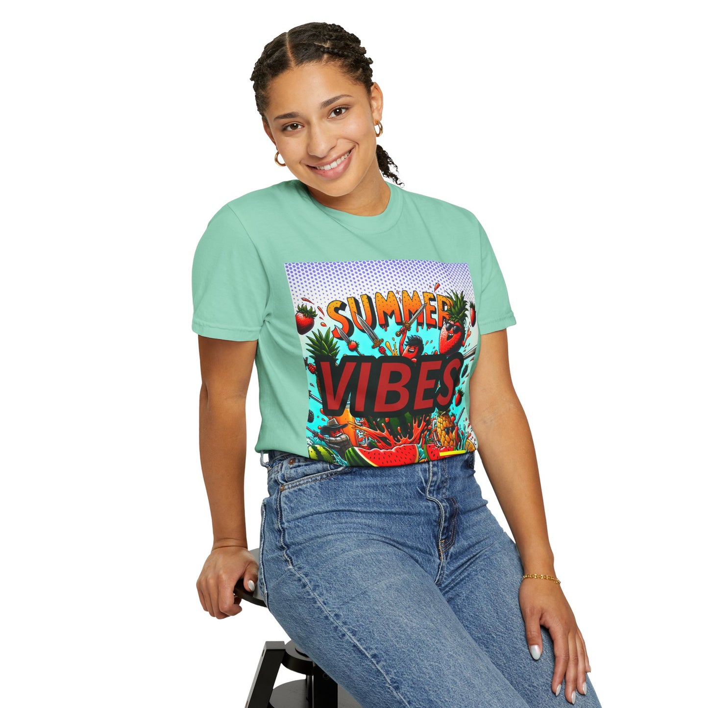 Summer Vibes Unisex Garment-Dyed T-Shirt