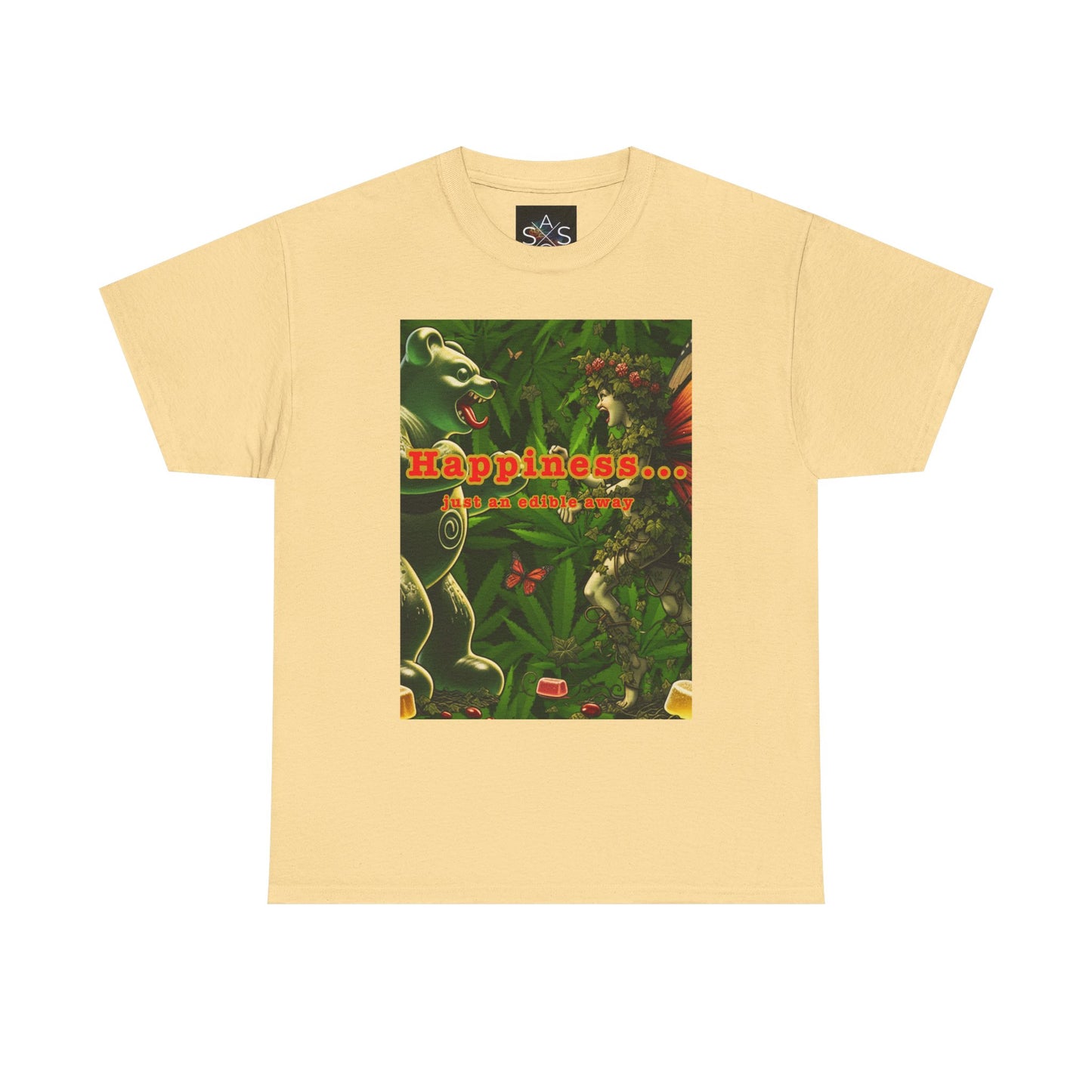 Happiness Jungle Unisex Heavy Cotton Tee, Graphic T-Shirt, Nature Lover Gift, Summer Wardrobe Essential, Unisex Casual Wear