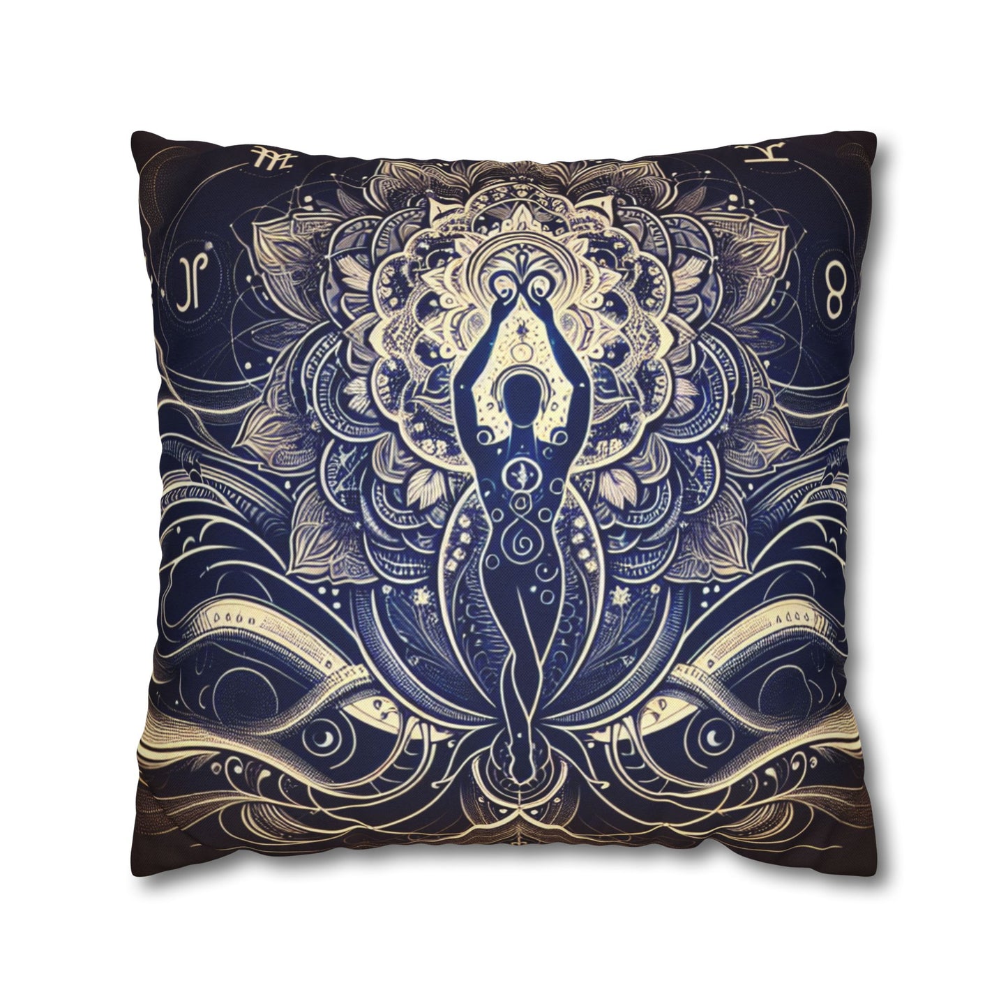 Spun Polyester Square Pillowcase