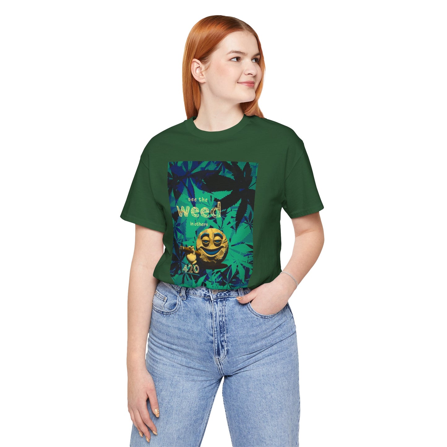 Funny Cannabis Graphic Tee - "See the Weed in Others"
