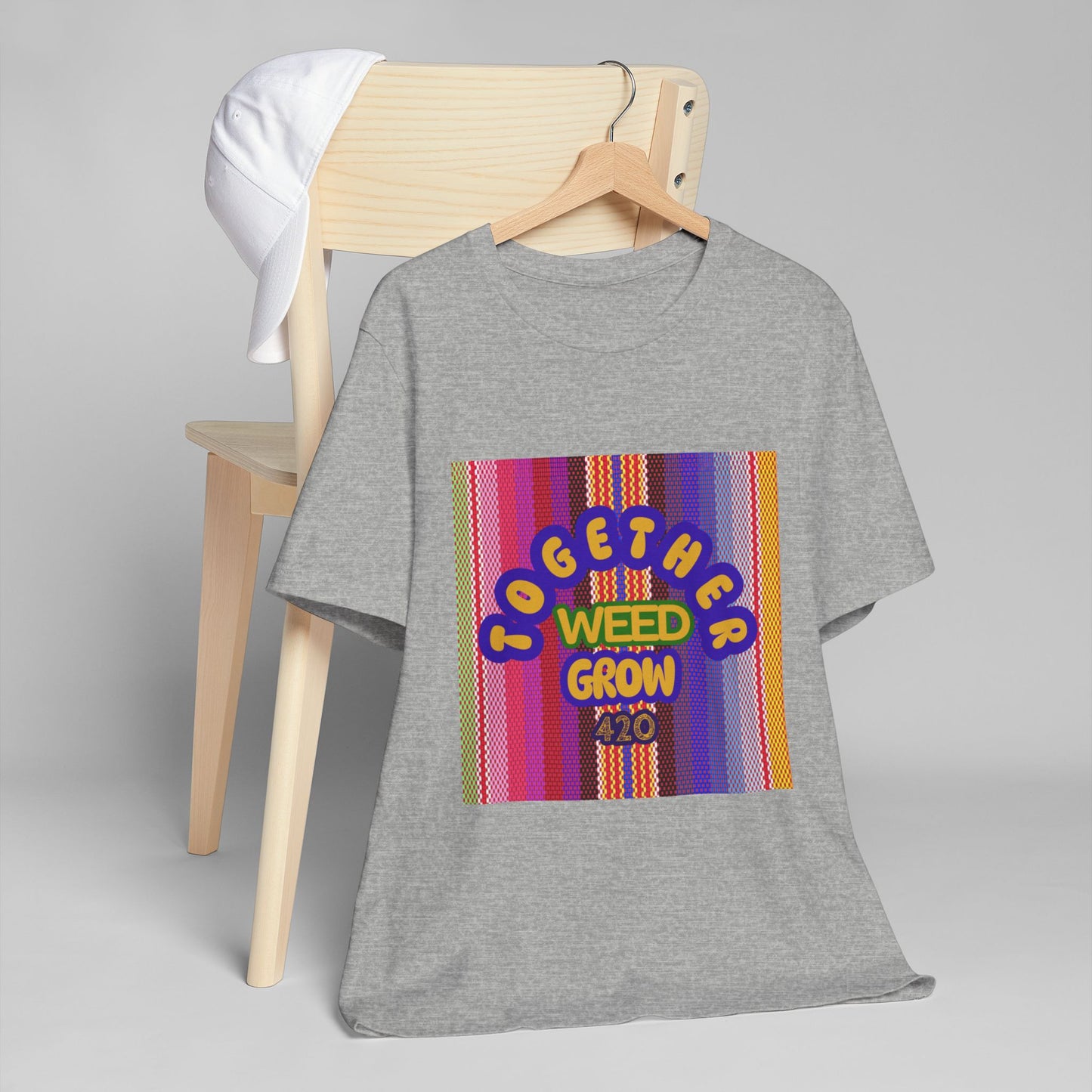 Together We Grow Weed Unisex Jersey T-Shirt - Vibrant Cannabis Culture Tee for 420 Enthusiasts