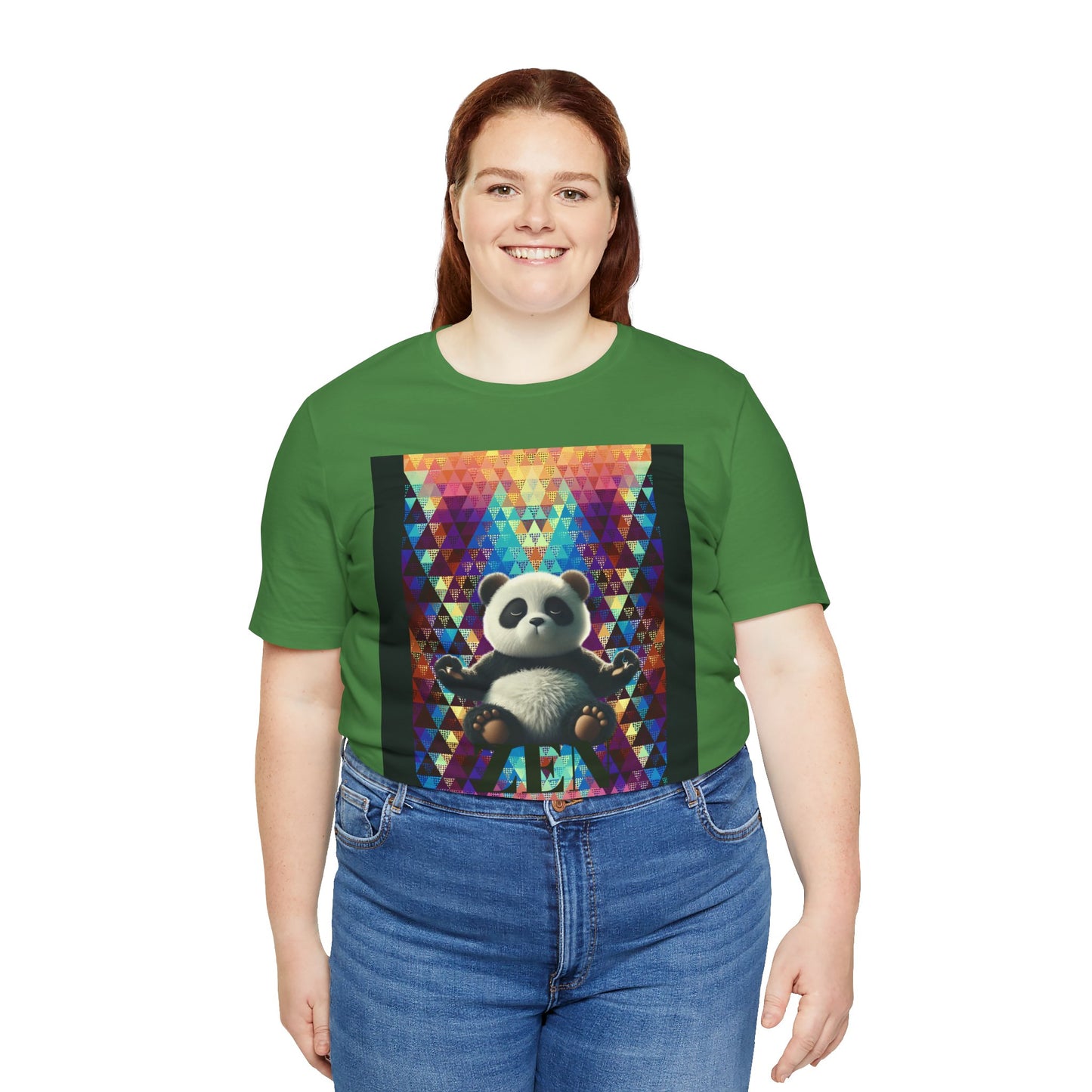 Colorful Panda Graphic Tee - Unisex Jersey Short Sleeve