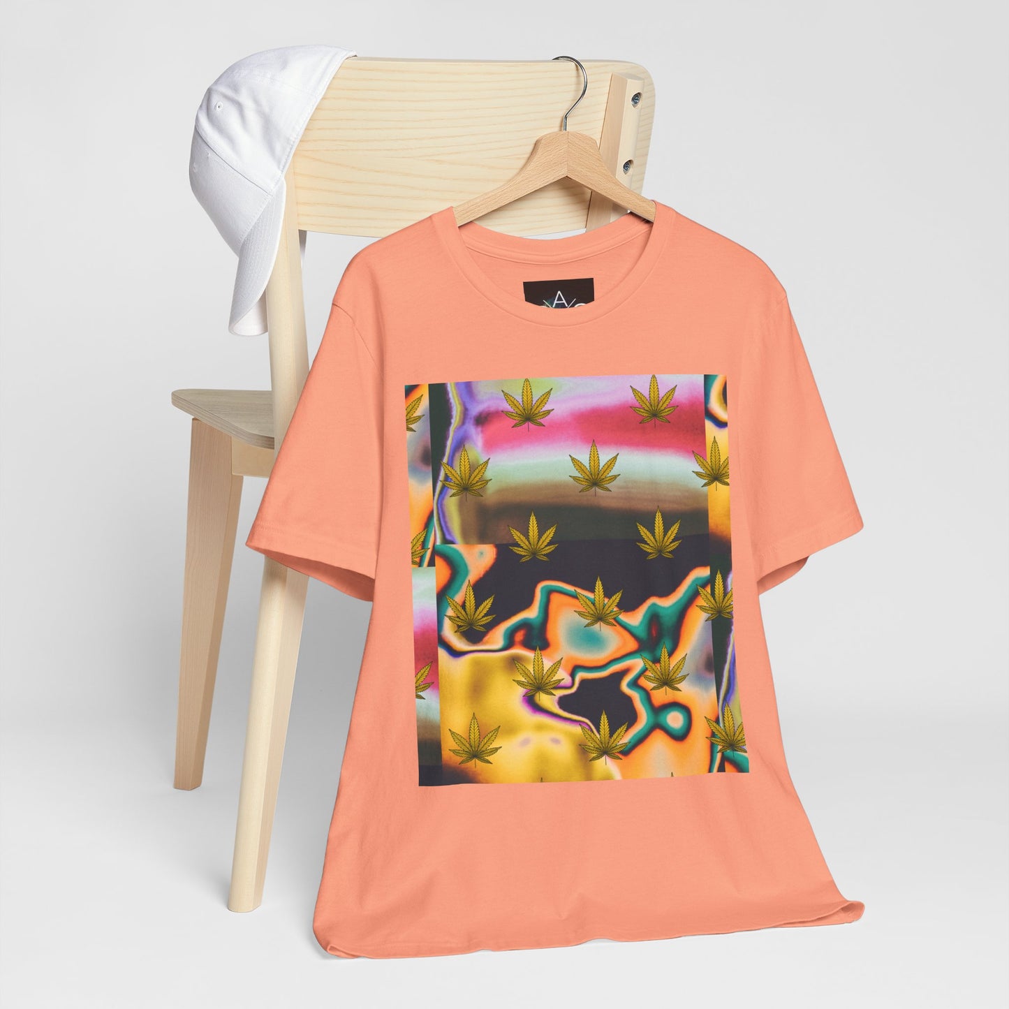Vibrant Leaf Graphic Tee - Unisex Jersey Short Sleeve T-Shirt