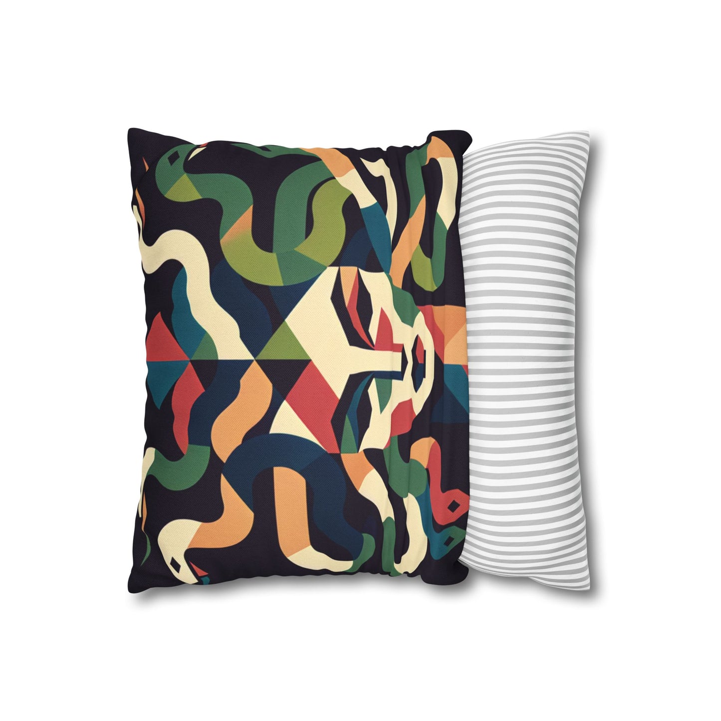 Spun Polyester Square Pillowcase