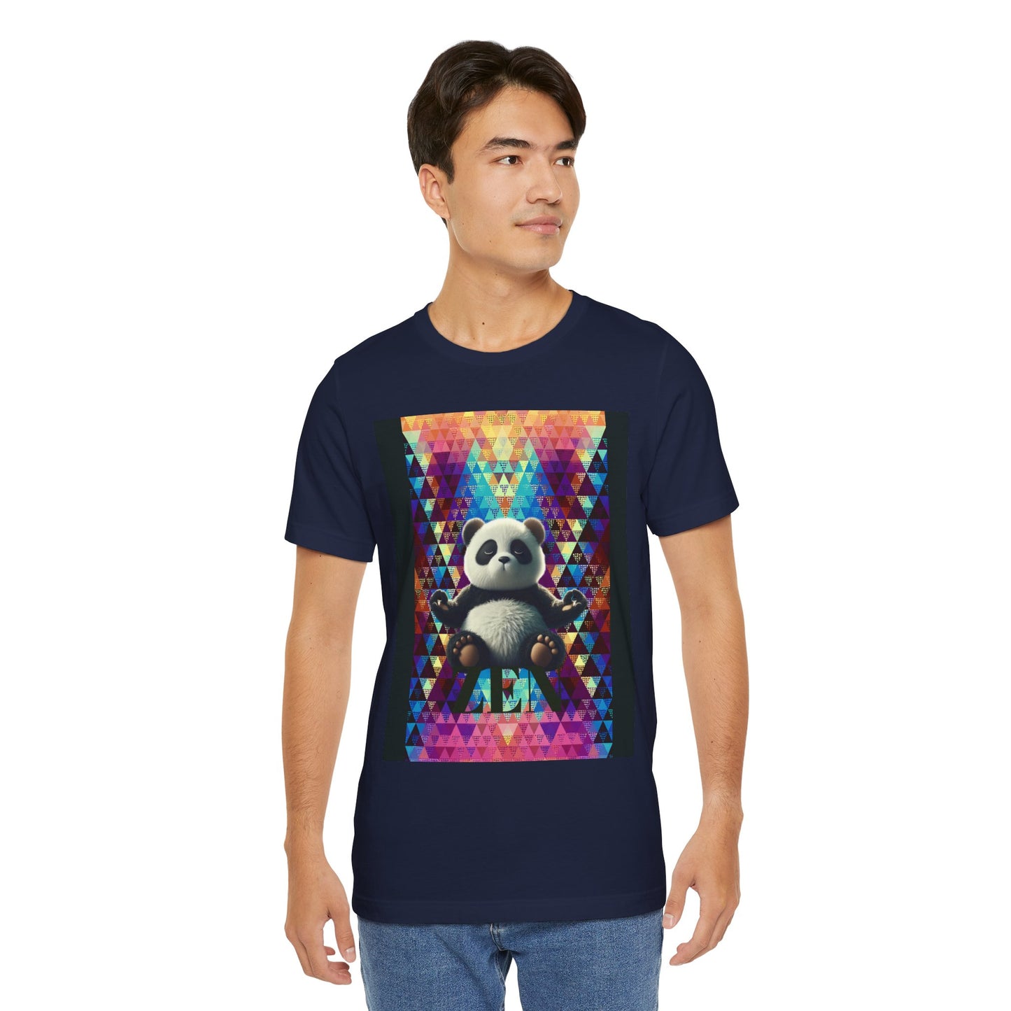 Colorful Panda Graphic Tee - Unisex Jersey Short Sleeve