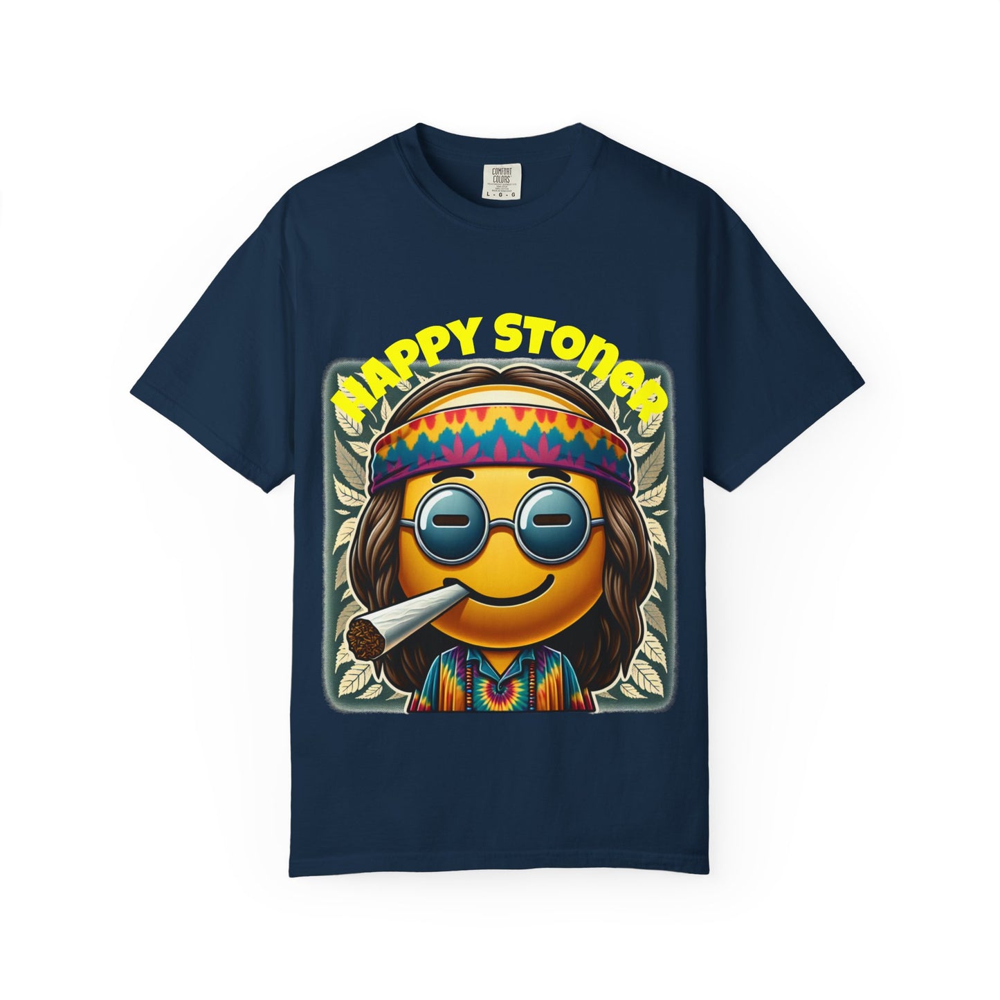 Happy Stoner Unisex Garment-Dyed T-Shirt | Chill Vibe Tee for Budding Enthusiasts