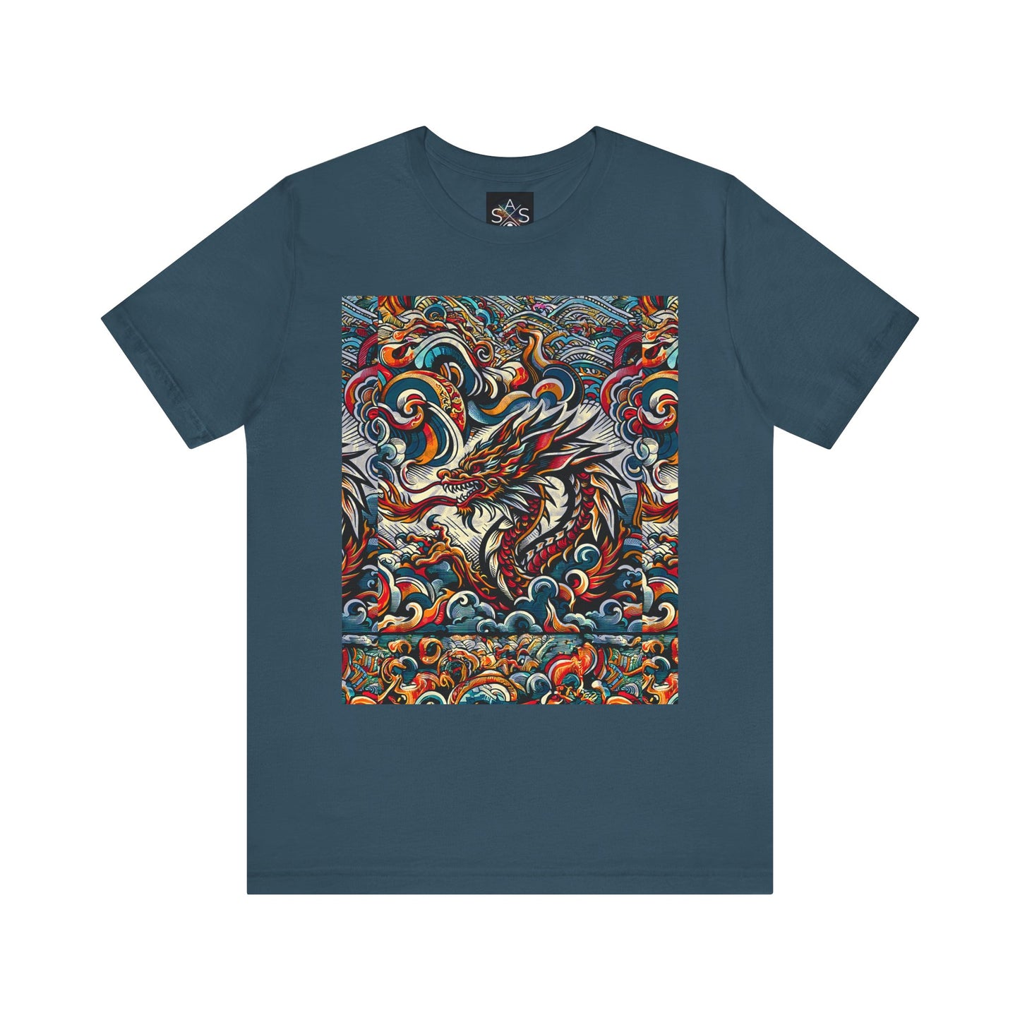 Vibrant Dragon Graphic Tee - Unisex Jersey Short Sleeve Shirt