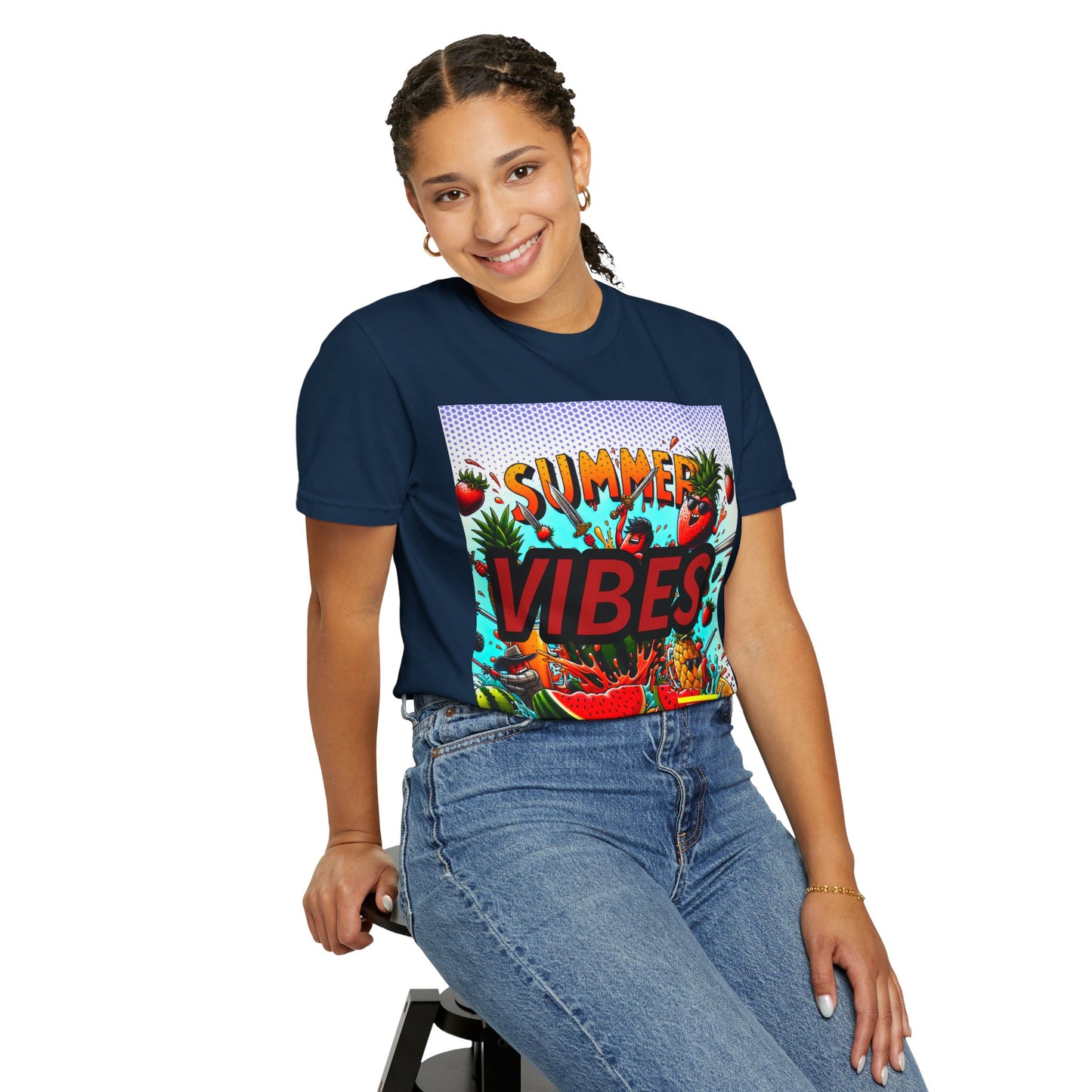 Summer Vibes Unisex Garment-Dyed T-Shirt
