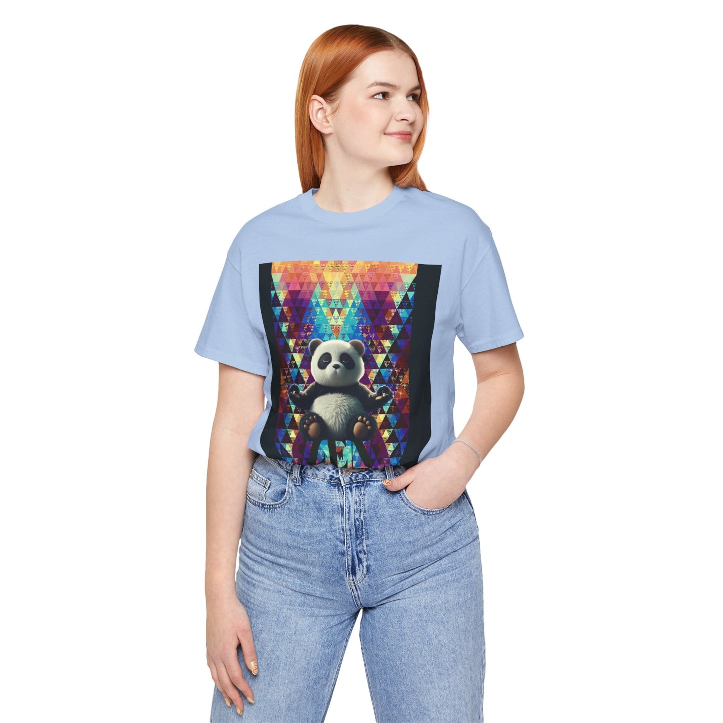 Colorful Panda Graphic Tee - Unisex Jersey Short Sleeve