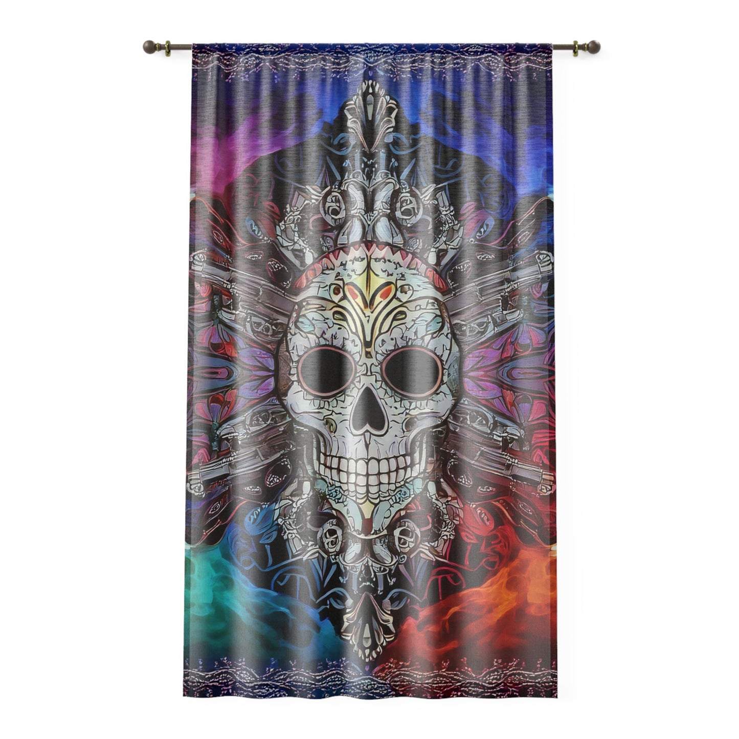 Skull Window Curtain