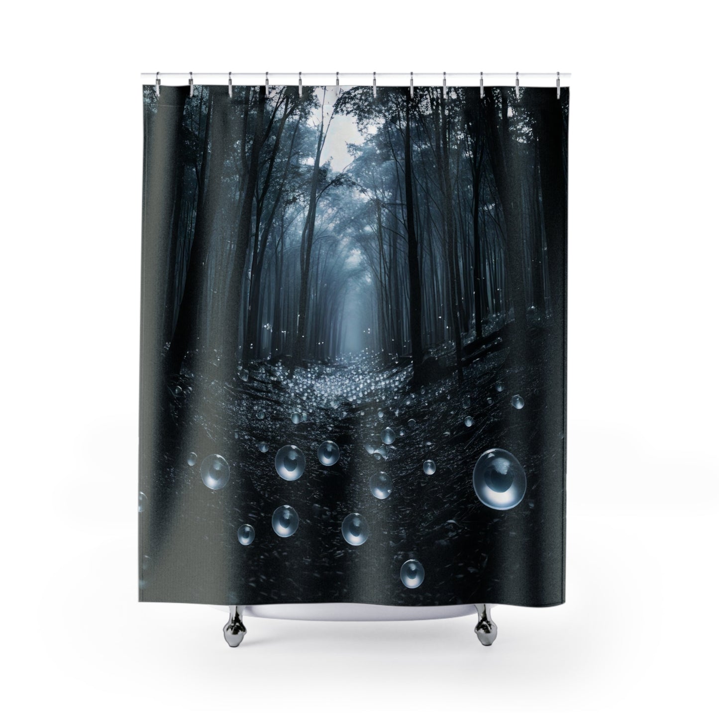 Simple Alluring Style A Walk into the Woods Shower Curtains