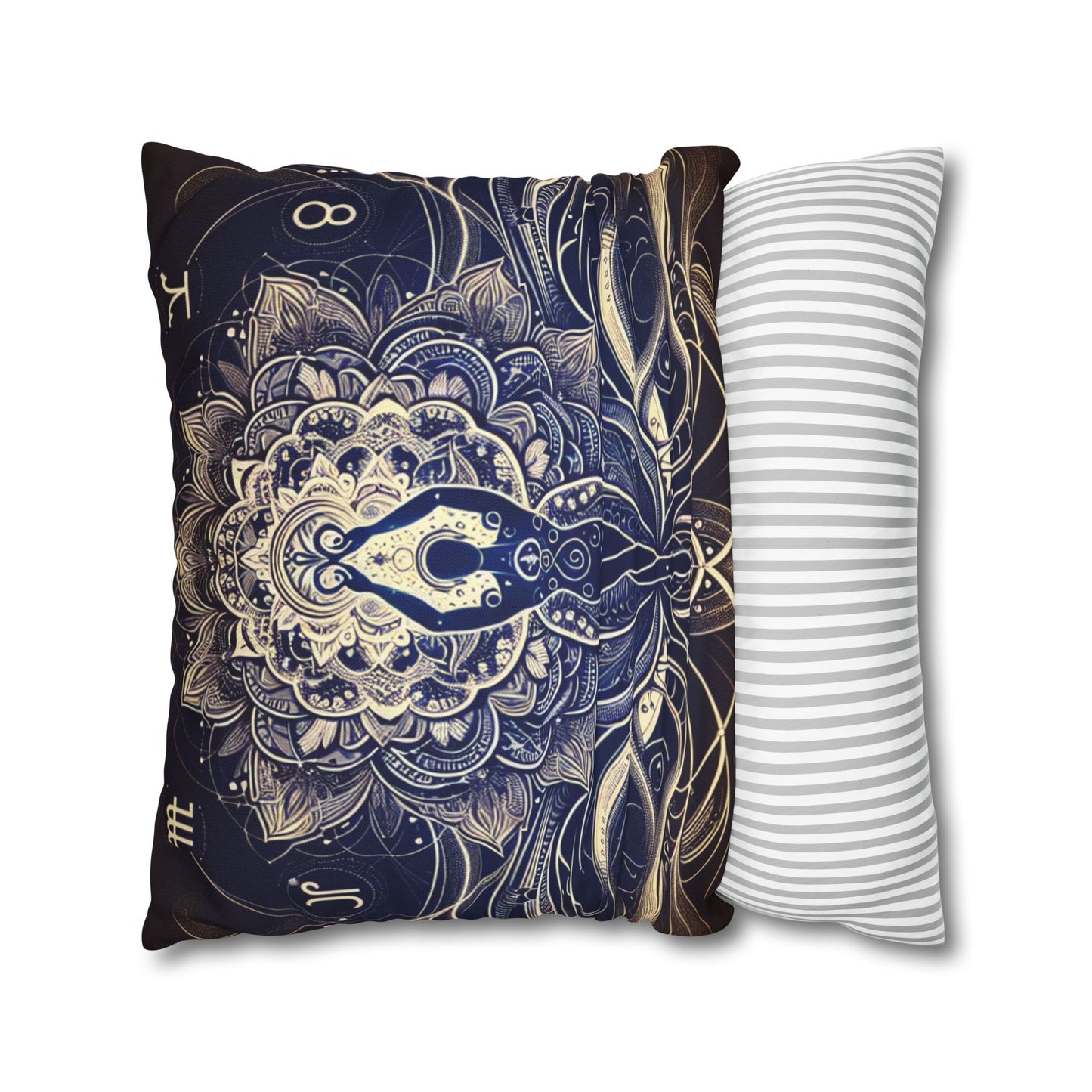 Spun Polyester Square Pillowcase