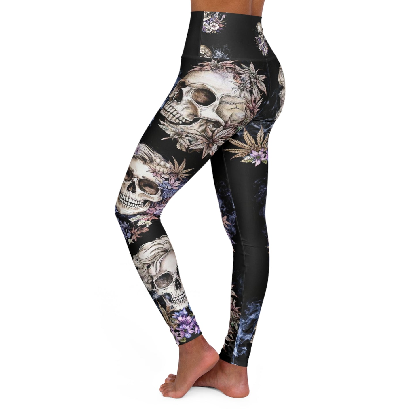 High Waisted Yoga Leggings (AOP)