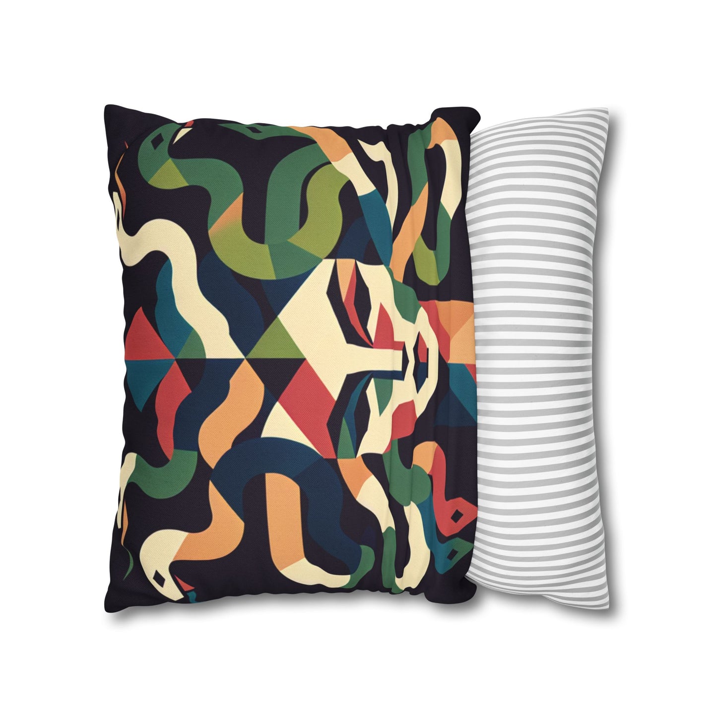 Spun Polyester Square Pillowcase