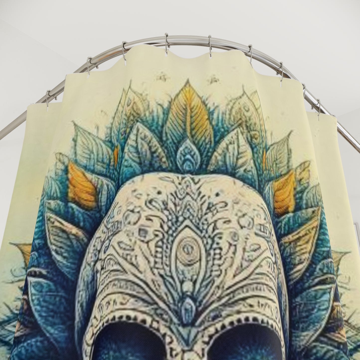 Ethereal Skull Shower Curtains