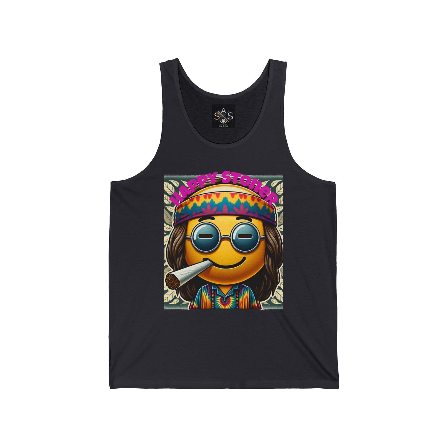 Happy Stoner Unisex Jersey Tank - Vibrant Festival Style Top