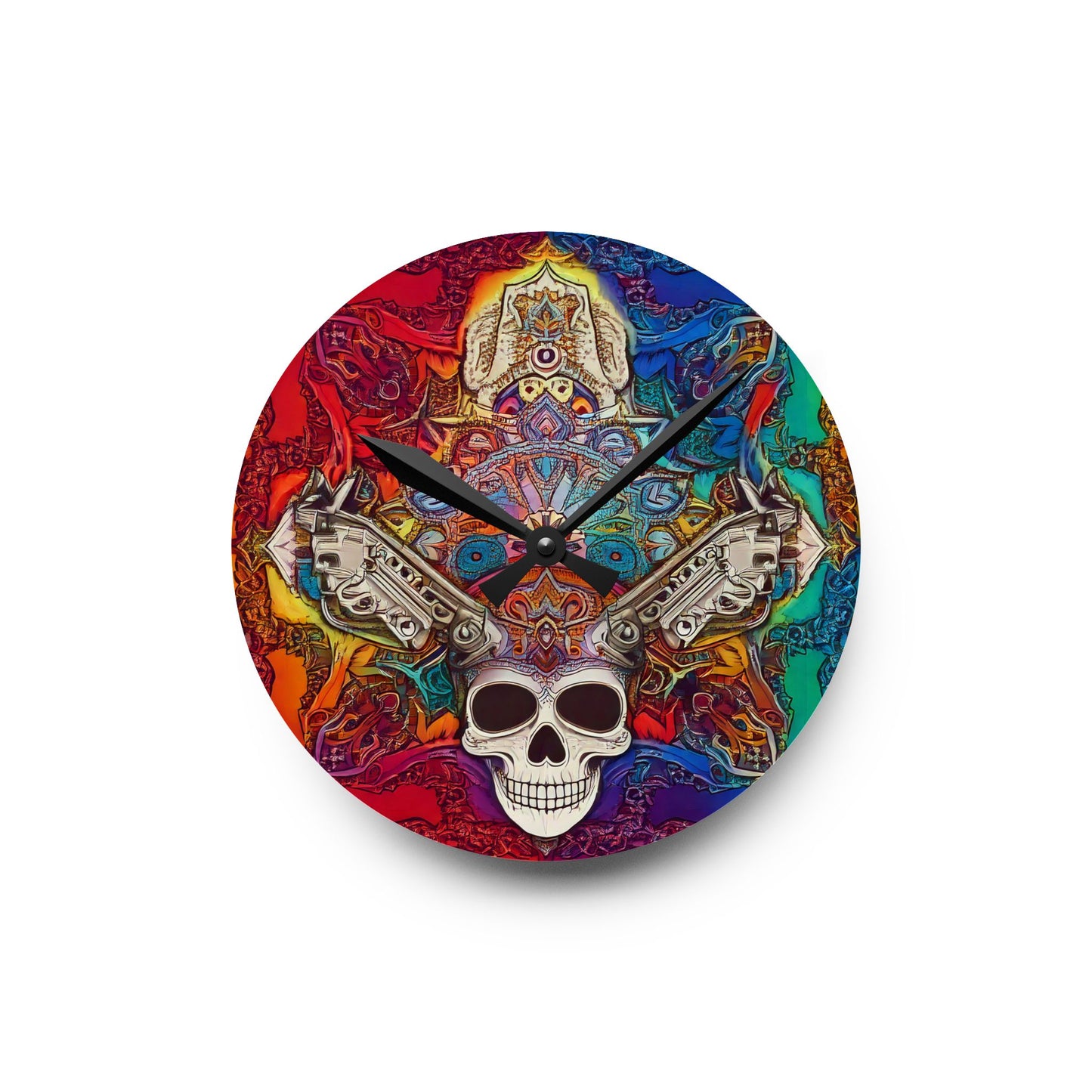 Skull of Wonder Acrylic Wall Clock