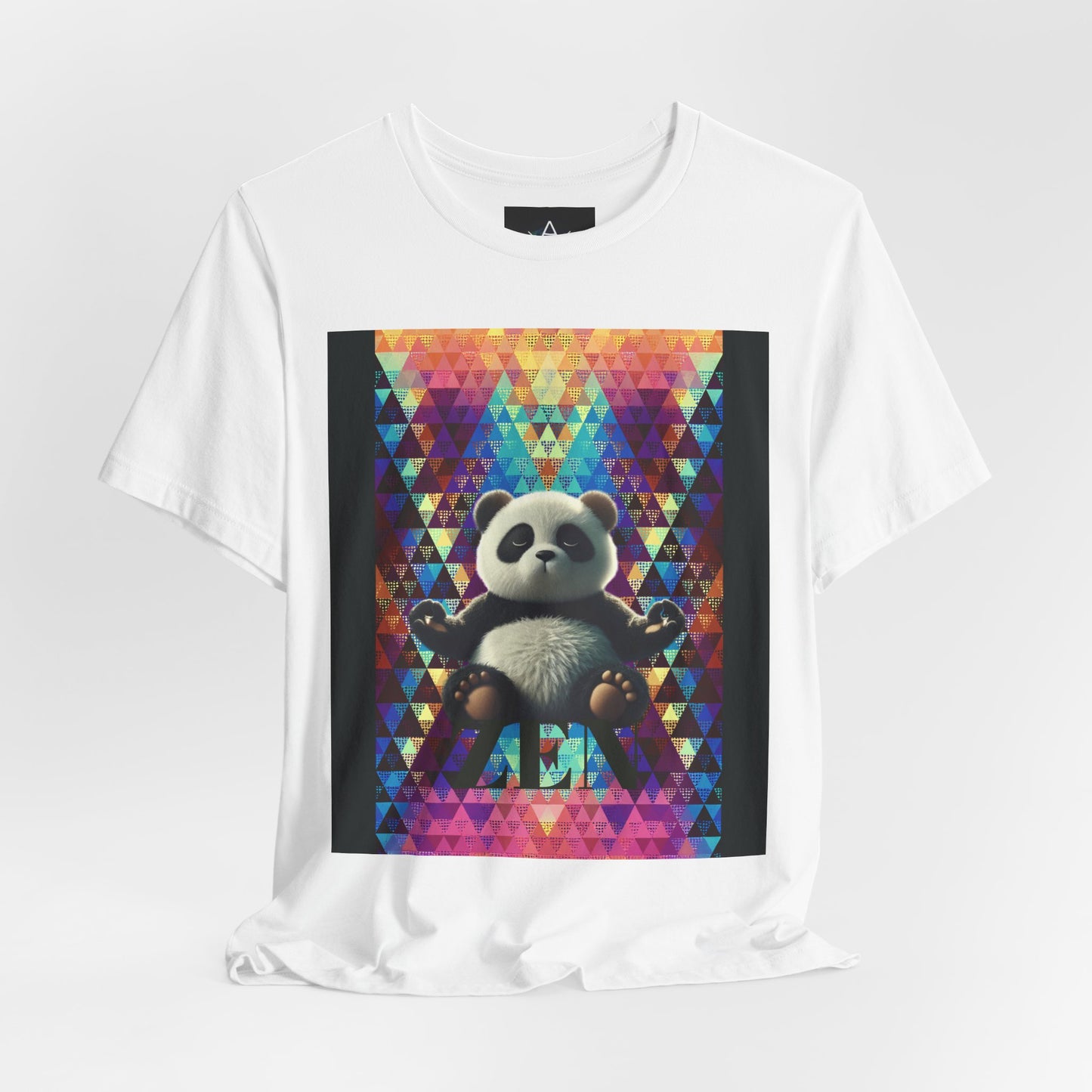 Colorful Panda Graphic Tee - Unisex Jersey Short Sleeve