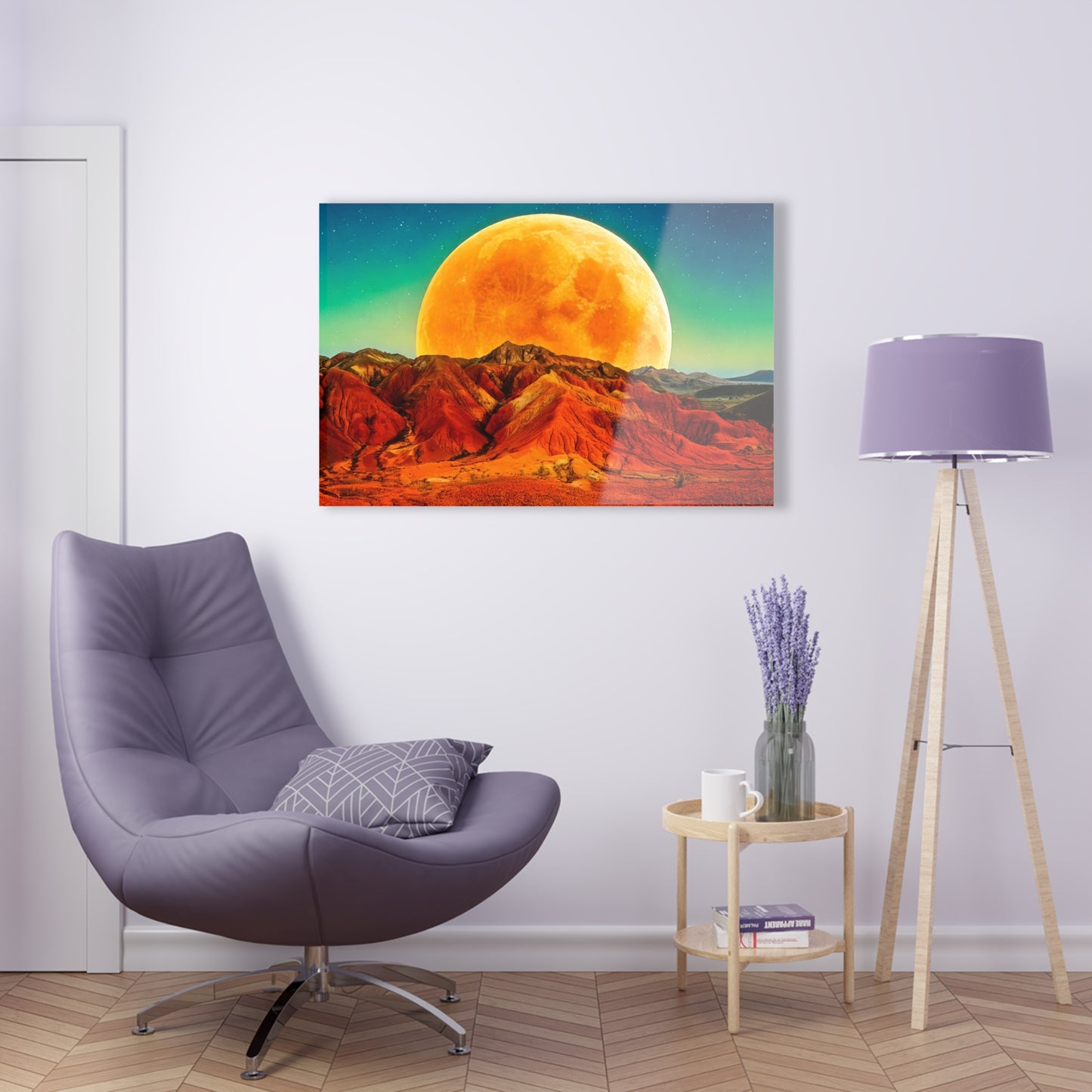 Yellow Planet Acrylic Prints
