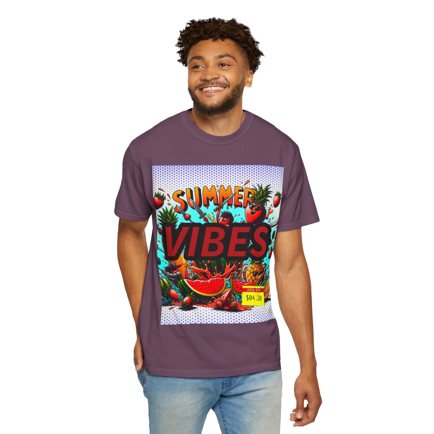 Summer Vibes Unisex Garment-Dyed T-Shirt