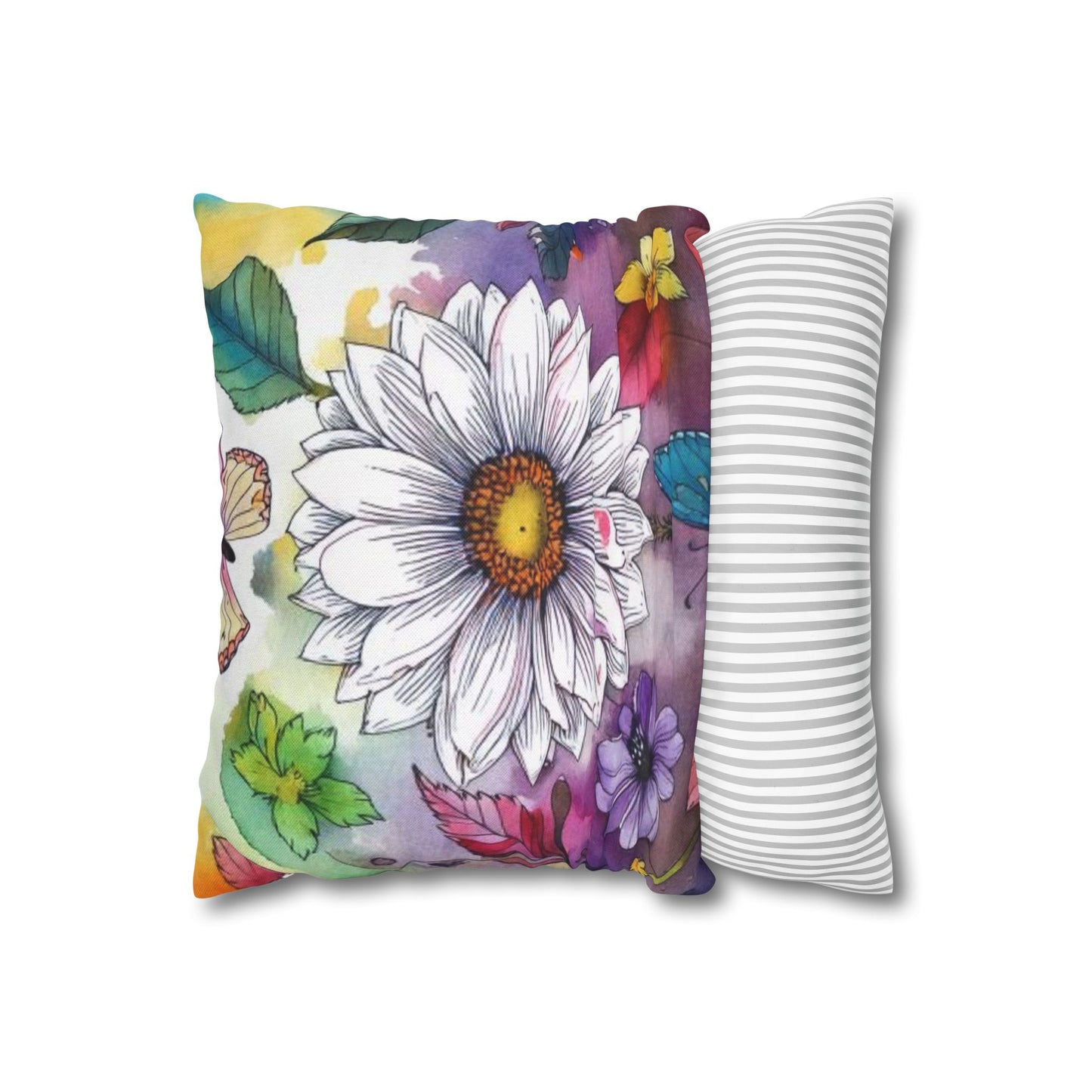 Spun Polyester Square Pillowcase