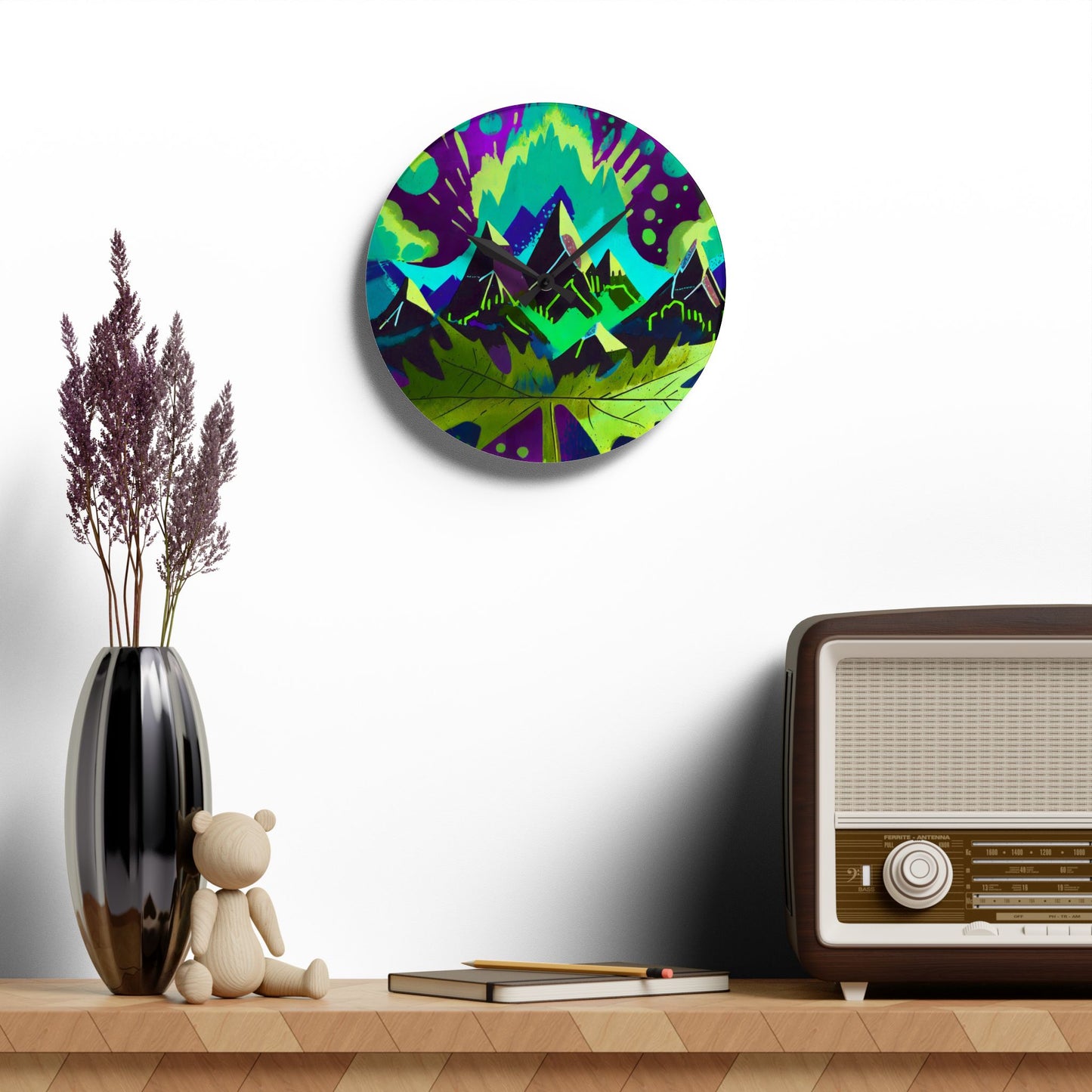 Maple, I love You Acrylic Wall Clock