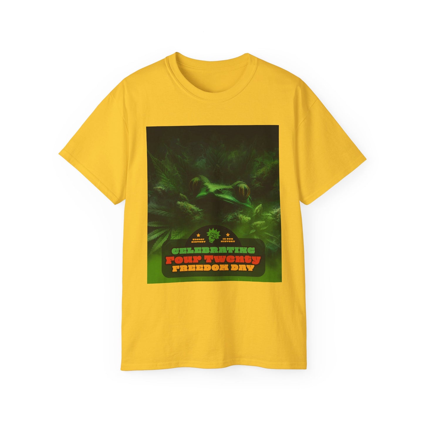 Celebrating 420 Freedom Day Unisex Ultra Cotton Tee, Cannabis T-shirt, 420 Celebration Shirt, Stoner Graphic Tee, Gift for Weed Lovers