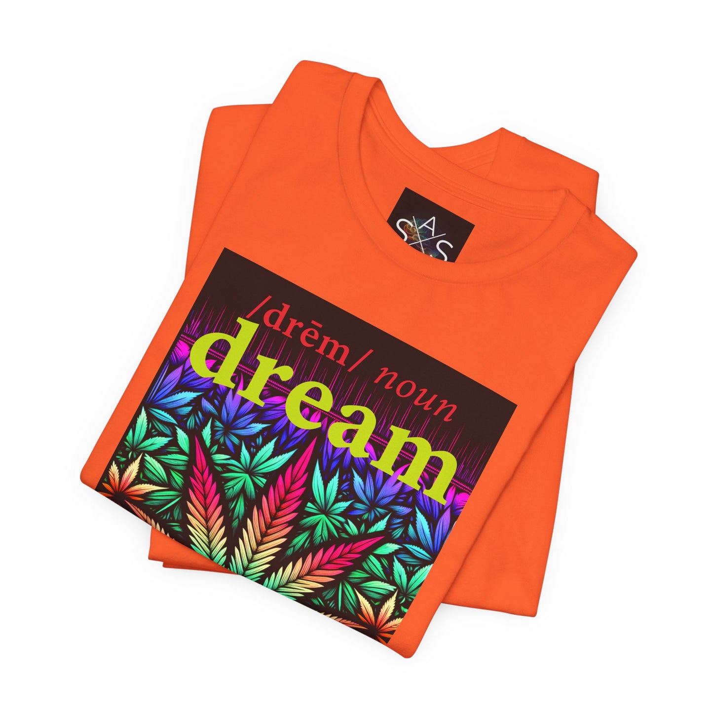 Dream Inspired Unisex Jersey Tee - Vibrant Cannabis Graphic T-Shirt