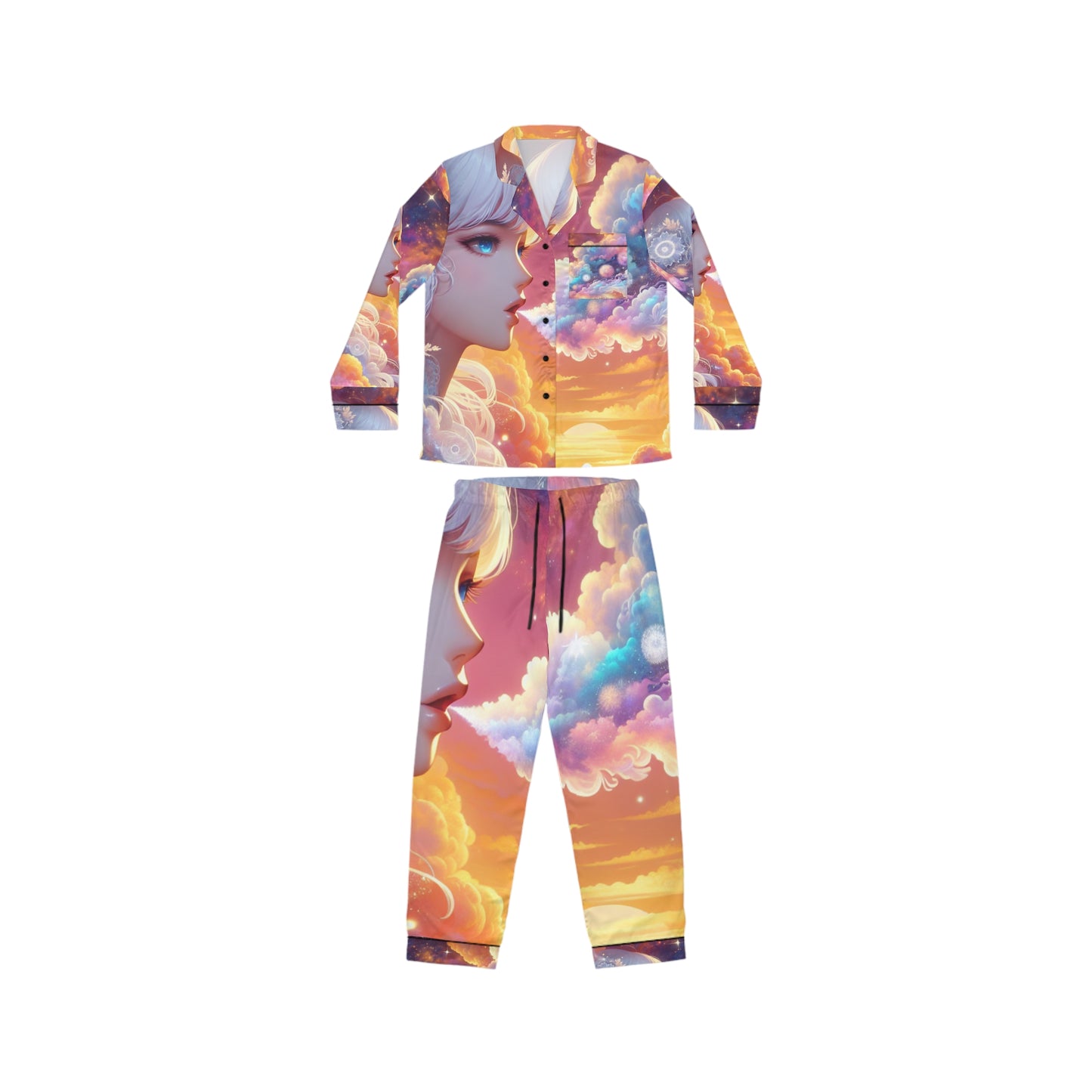Women's Satin Pajamas (AOP)