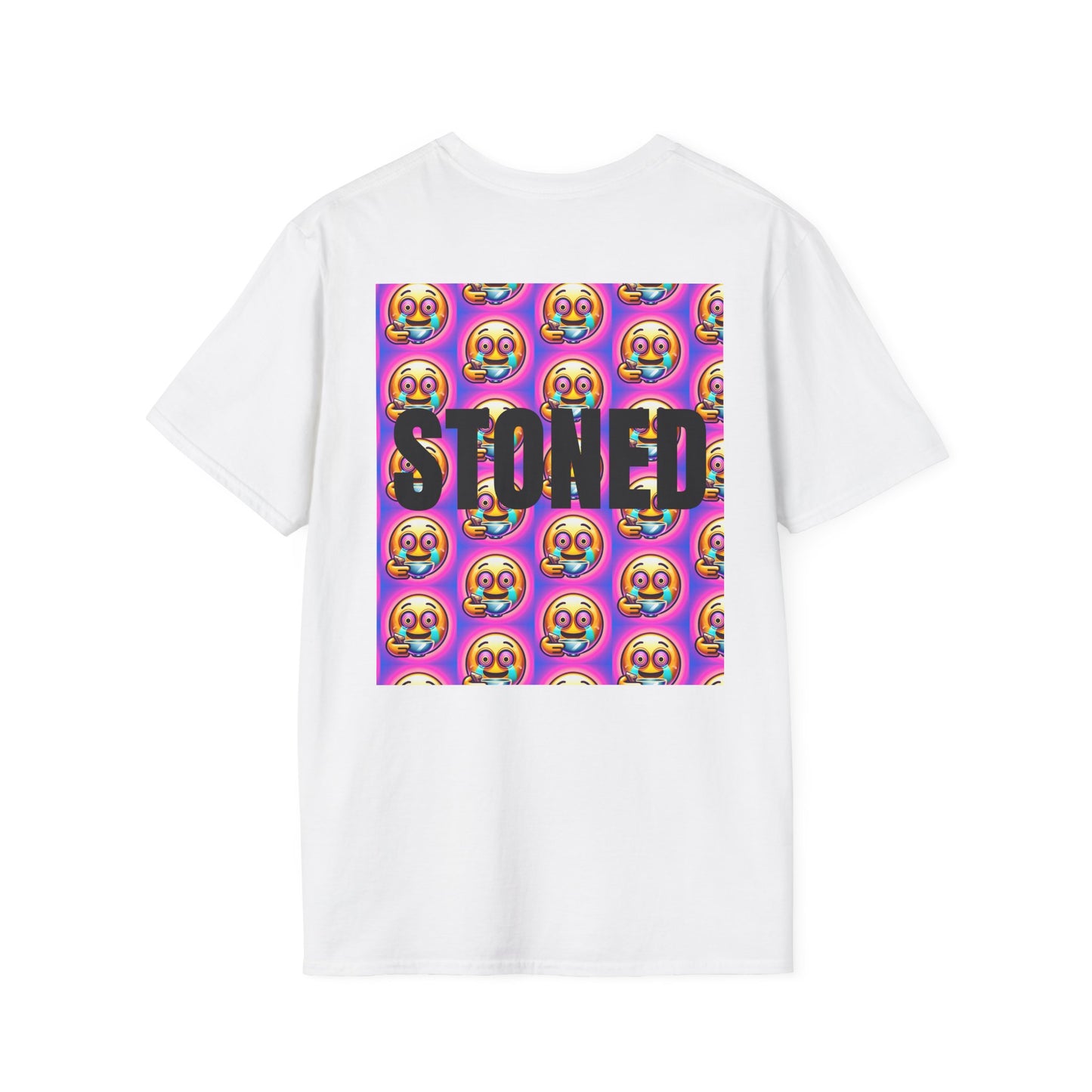 Stay Stoned Unisex Softstyle T-Shirt - Retro Vibe Graphic Tee for Fun Gatherings