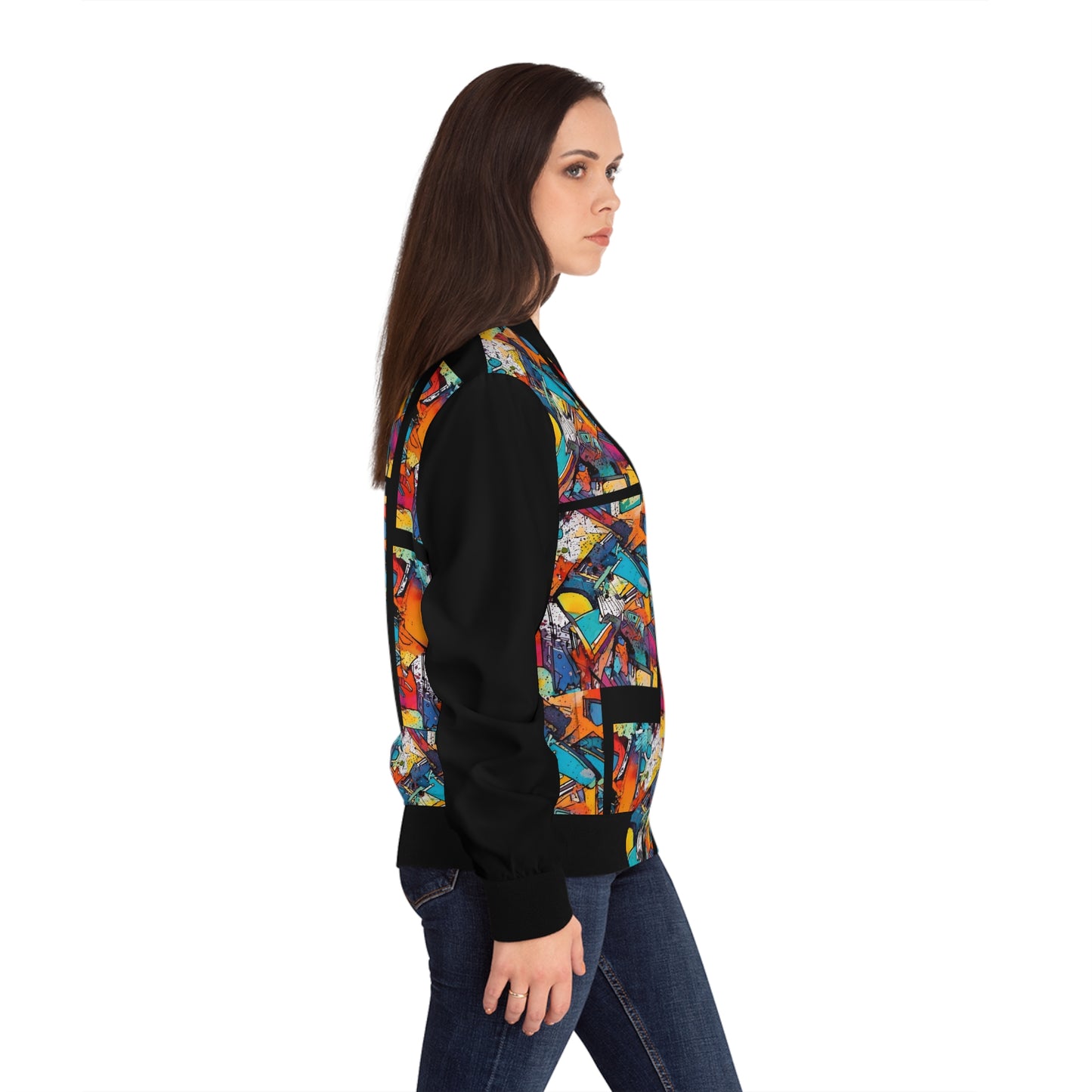 First Class Women's Bomber Jacket (AOP)