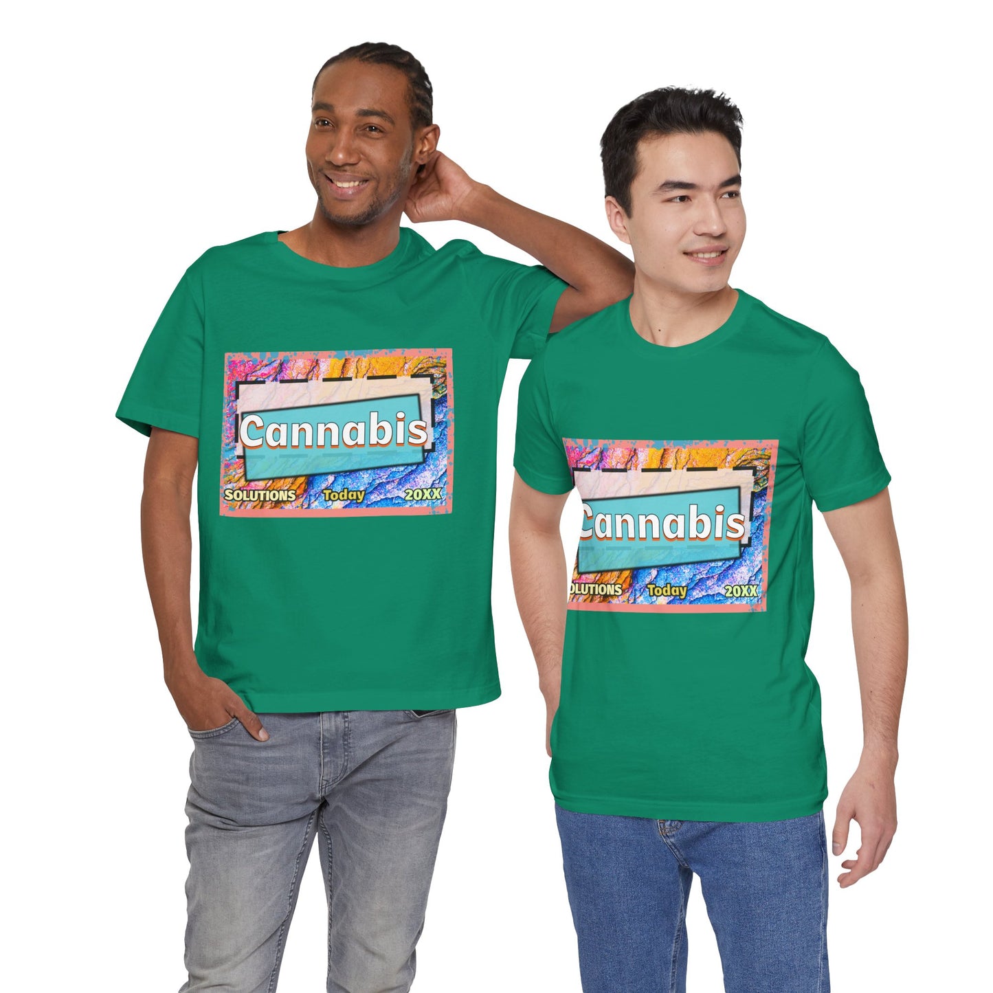 Trendy Cannabis Solutions Tee - Unisex Jersey Short Sleeve T-Shirt