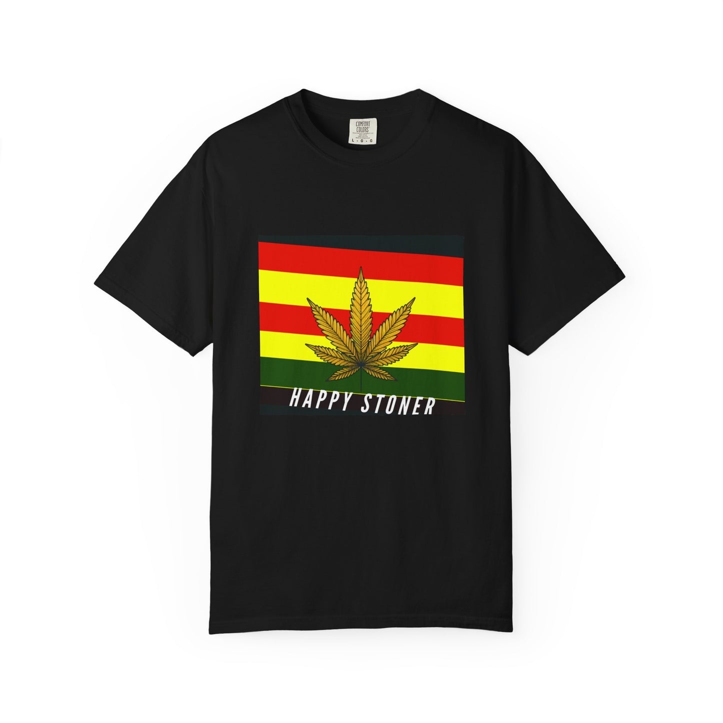Happy Stoner Unisex Garment-Dyed T-shirt - Chill Vibes for Cannabis Enthusiasts